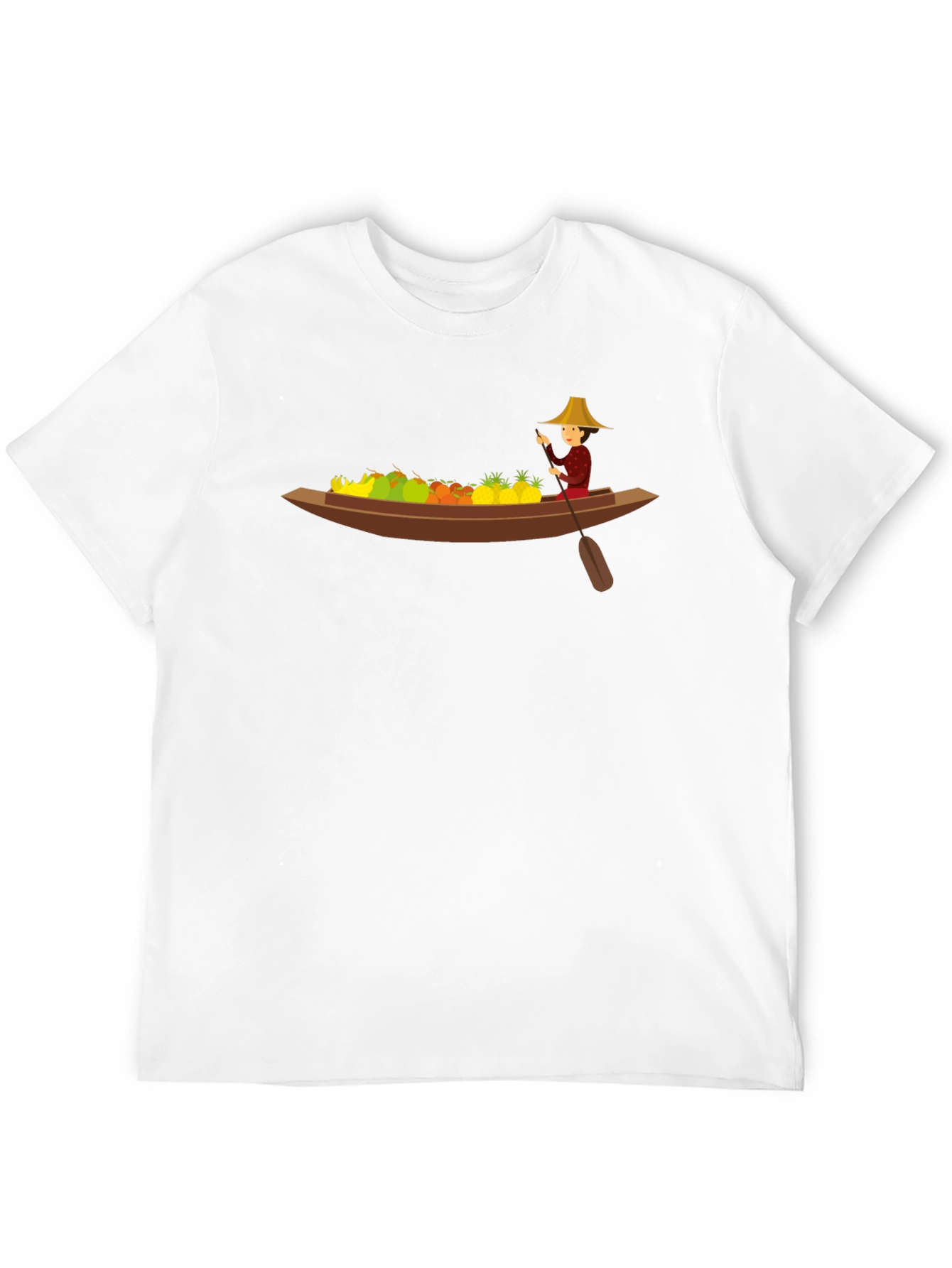 Fruit Boat Graphic Black T-Shirt