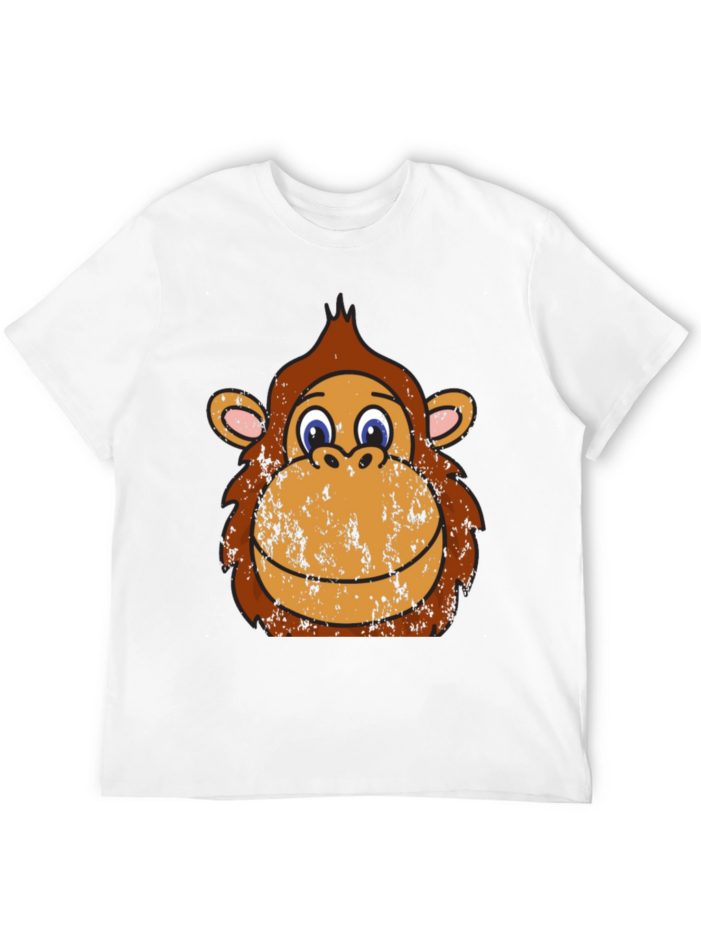 Monkey Face Graphic Tee - Black