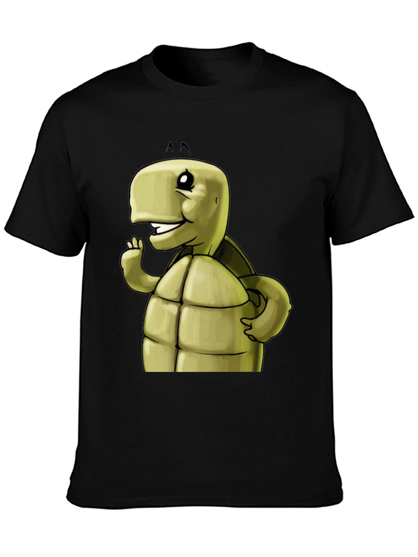 Cartoon Turtle Graphic T-Shirt