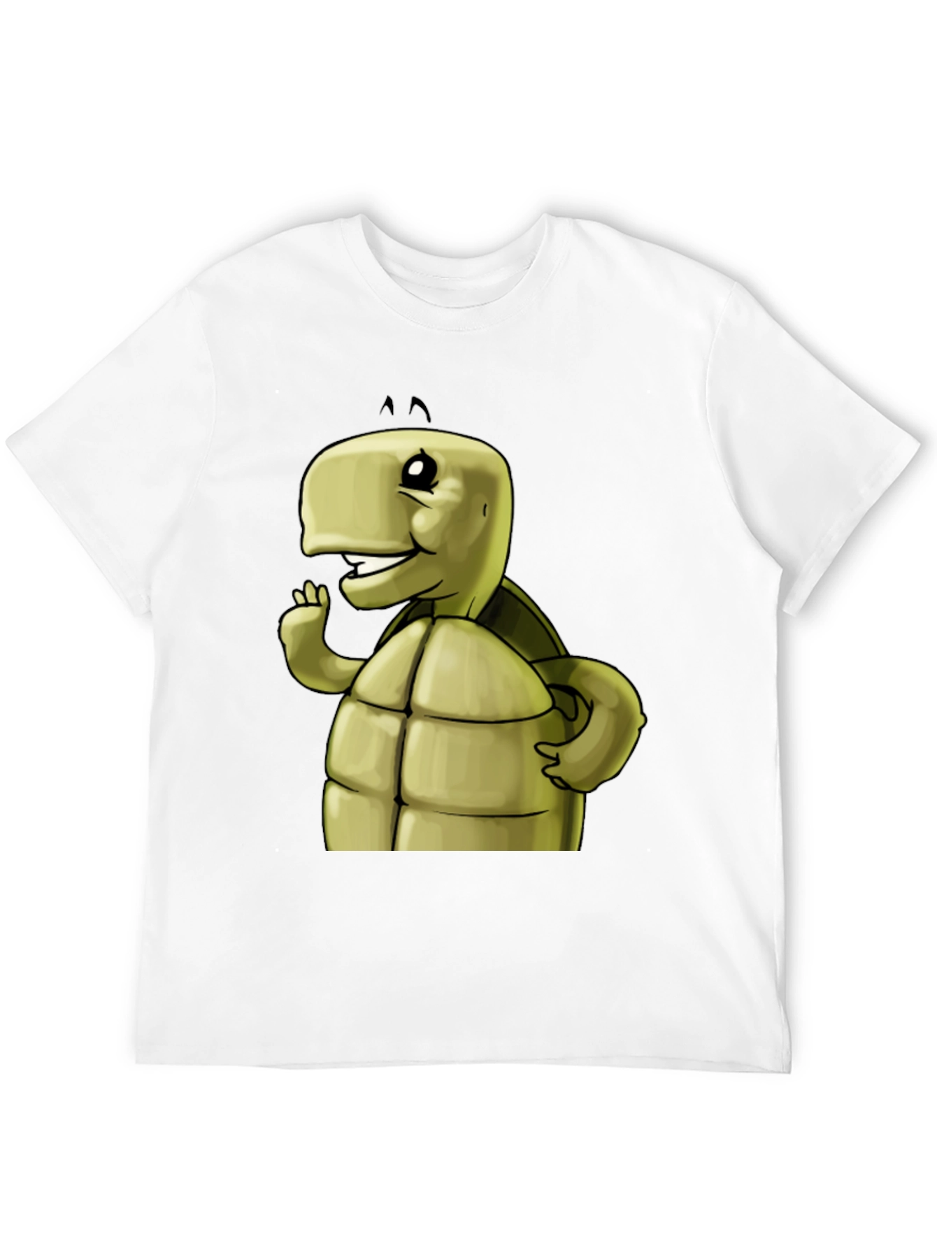 Cartoon Turtle Graphic T-Shirt