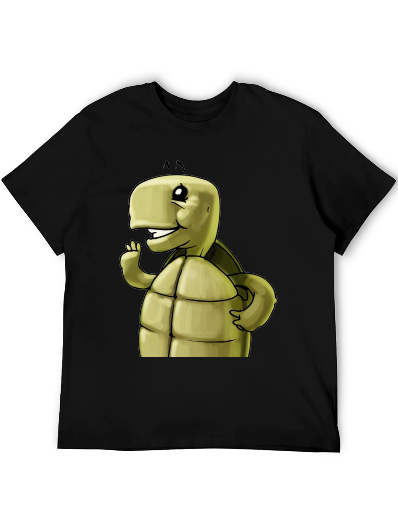 Cartoon Turtle Graphic T-Shirt