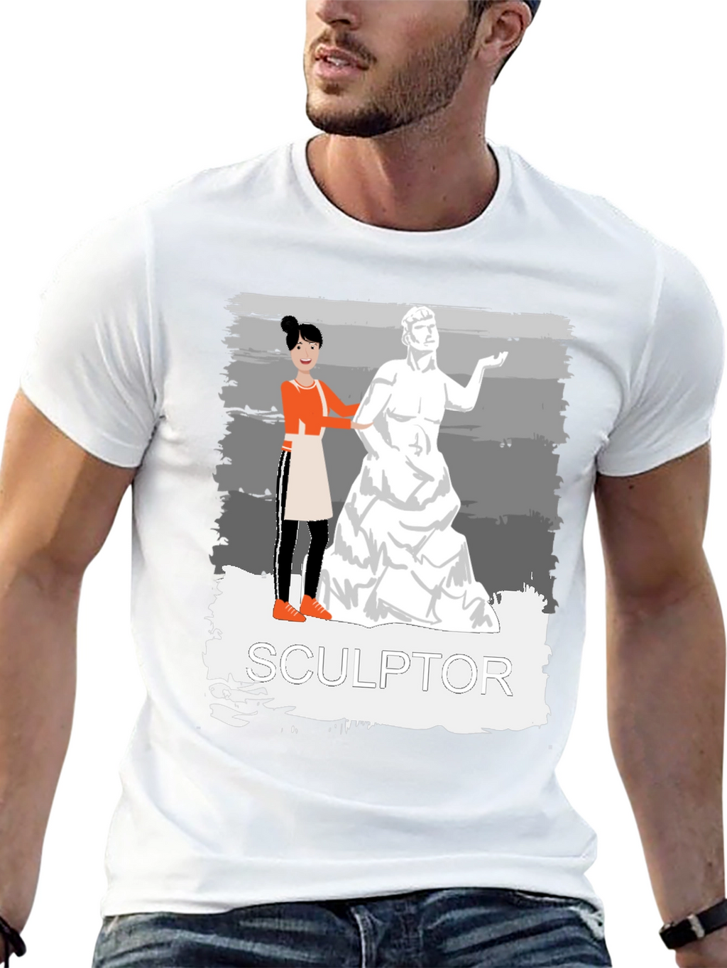 Sculptor Graphic Tee - Artistic Unisex T-Shirt
