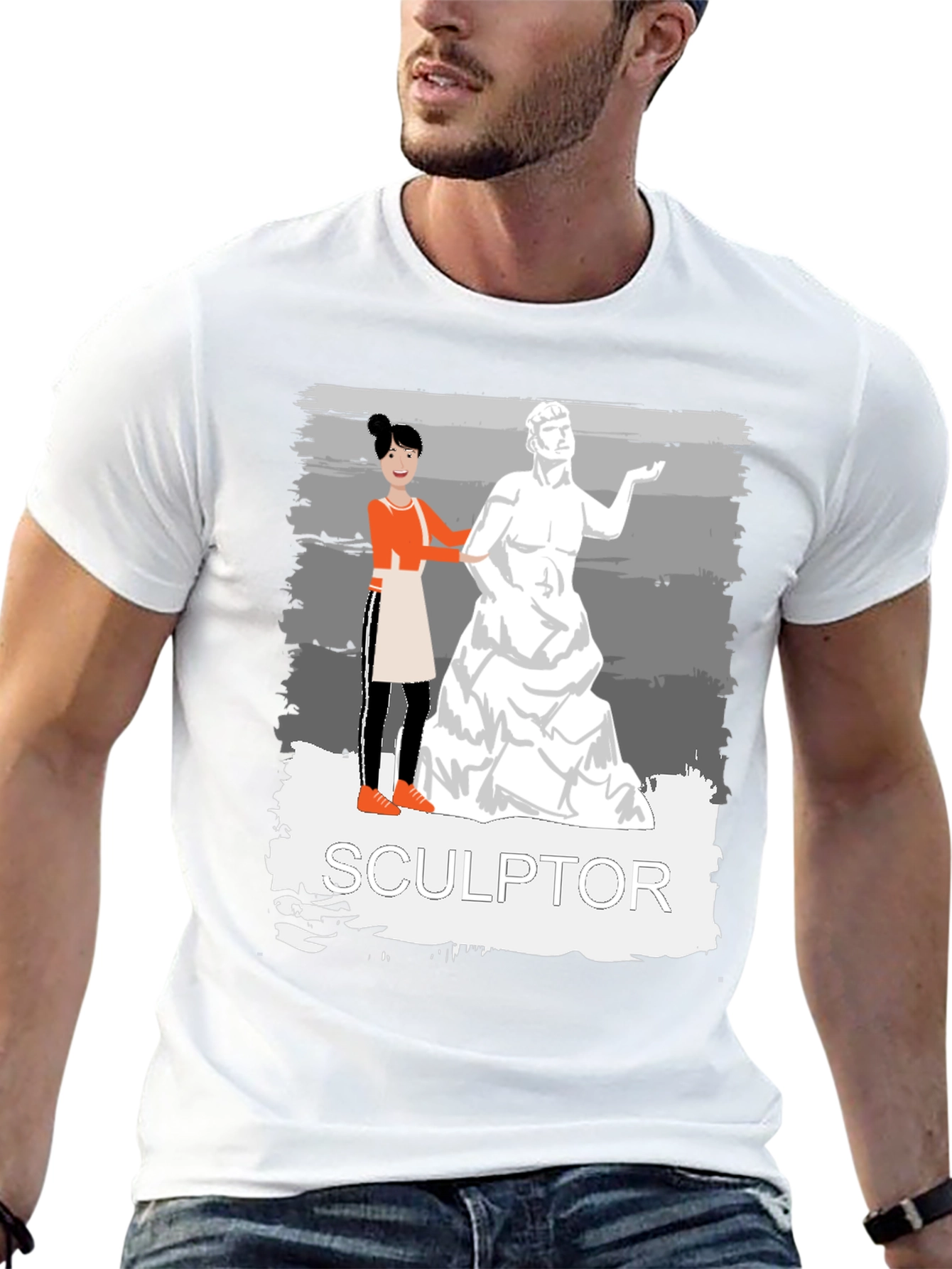 Sculptor Graphic Tee - Artistic Unisex T-Shirt