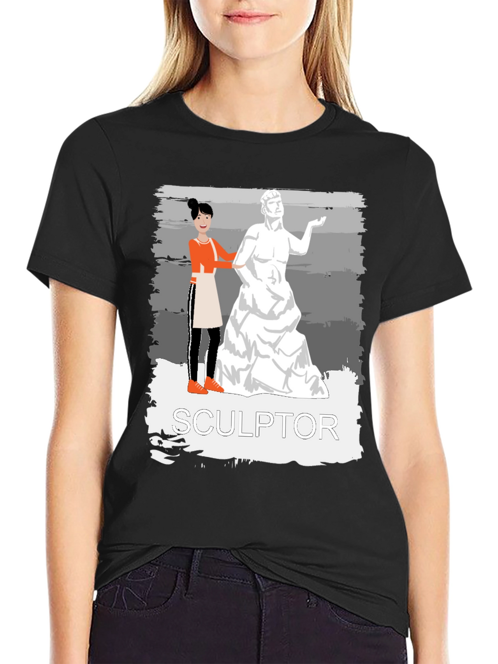 Sculptor Graphic Tee - Artistic Unisex T-Shirt