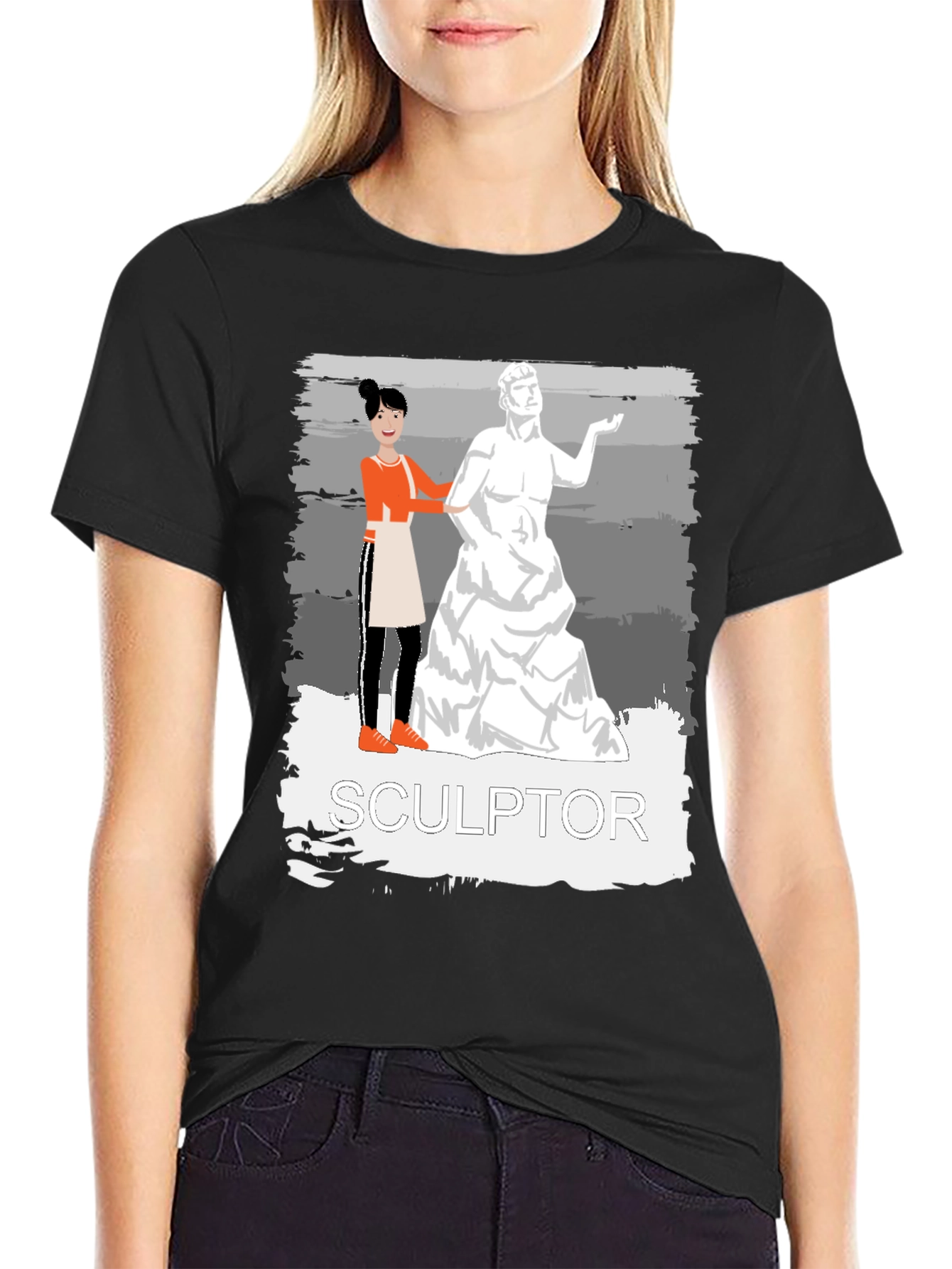 Sculptor Graphic Tee - Artistic Unisex T-Shirt