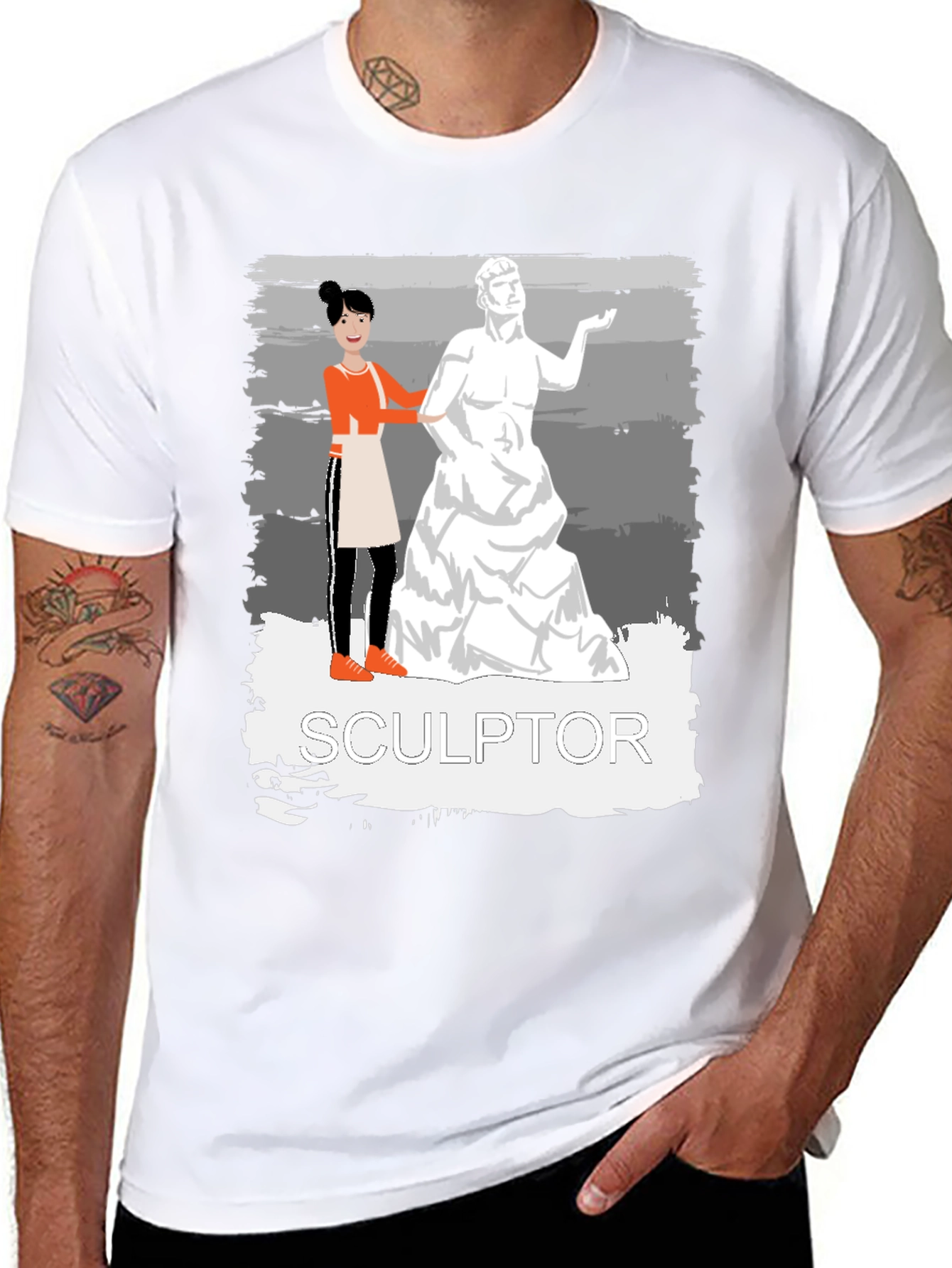 Sculptor Graphic Tee - Artistic Unisex T-Shirt