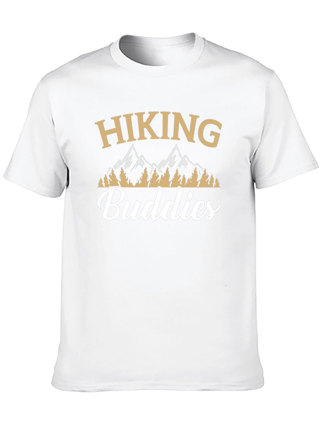 Hiking Buddies Graphic Tee - Black Crew Neck