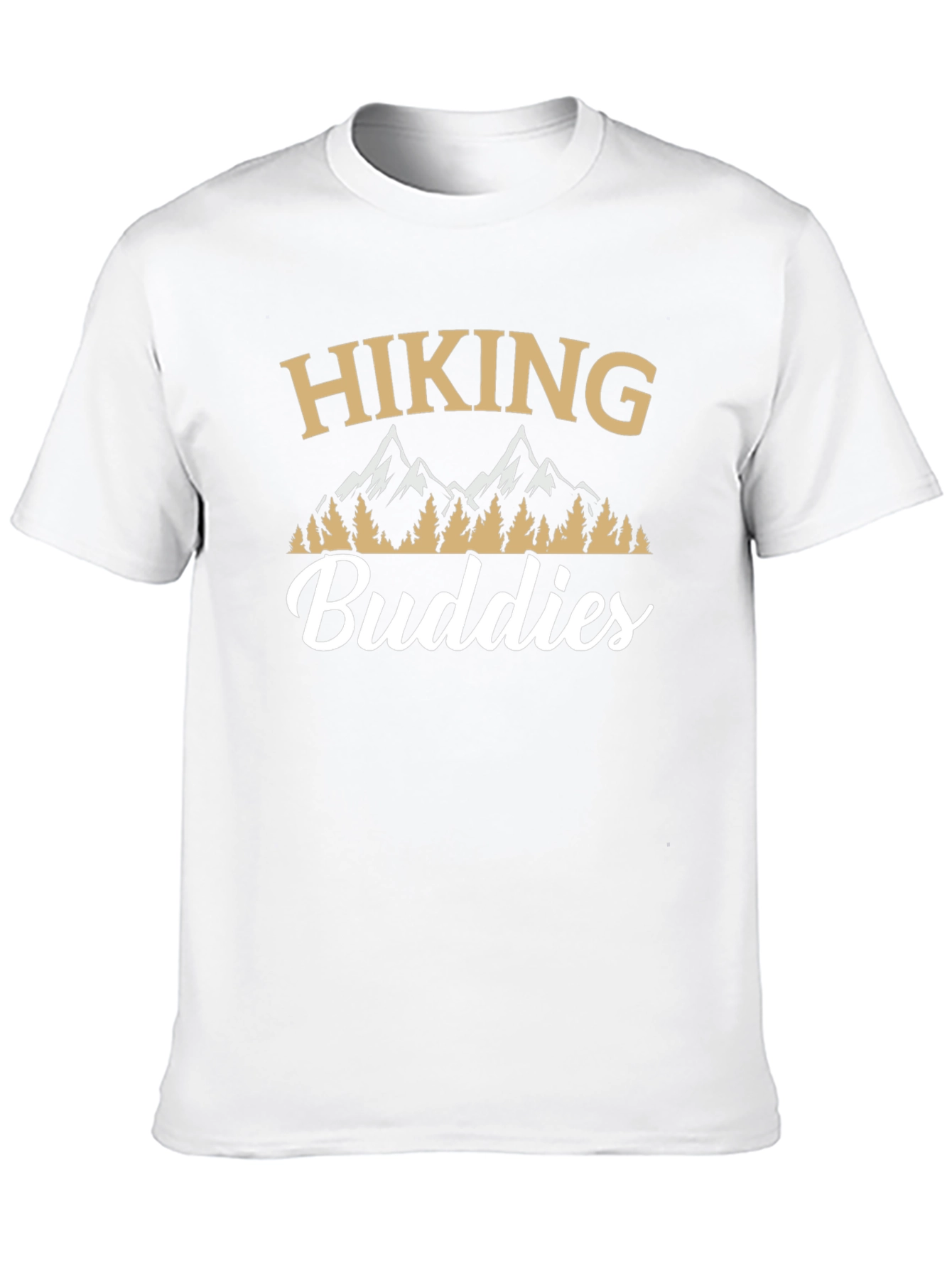 Hiking Buddies Graphic Tee - Black Crew Neck