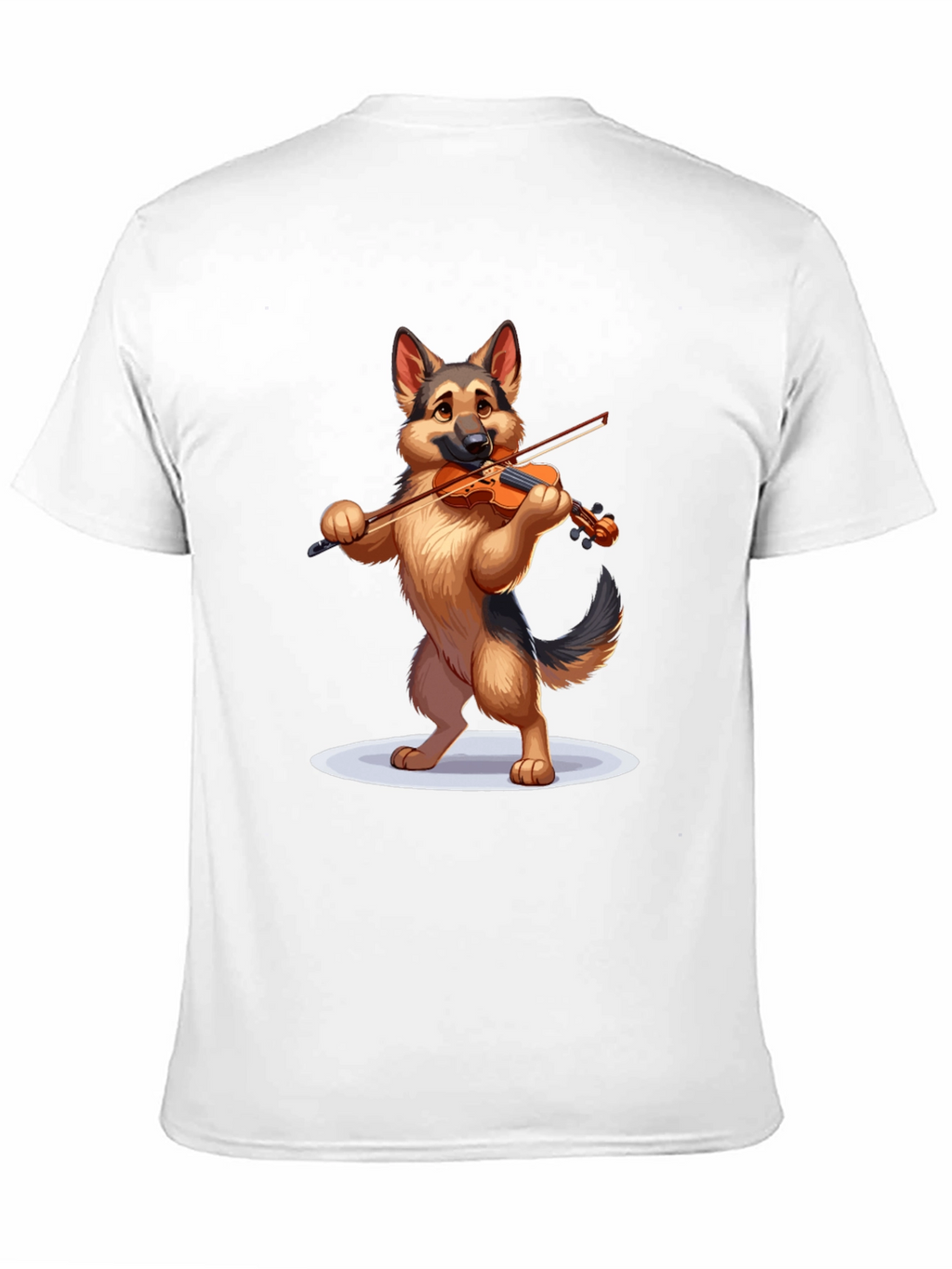 Dog Playing Violin Graphic T-Shirt