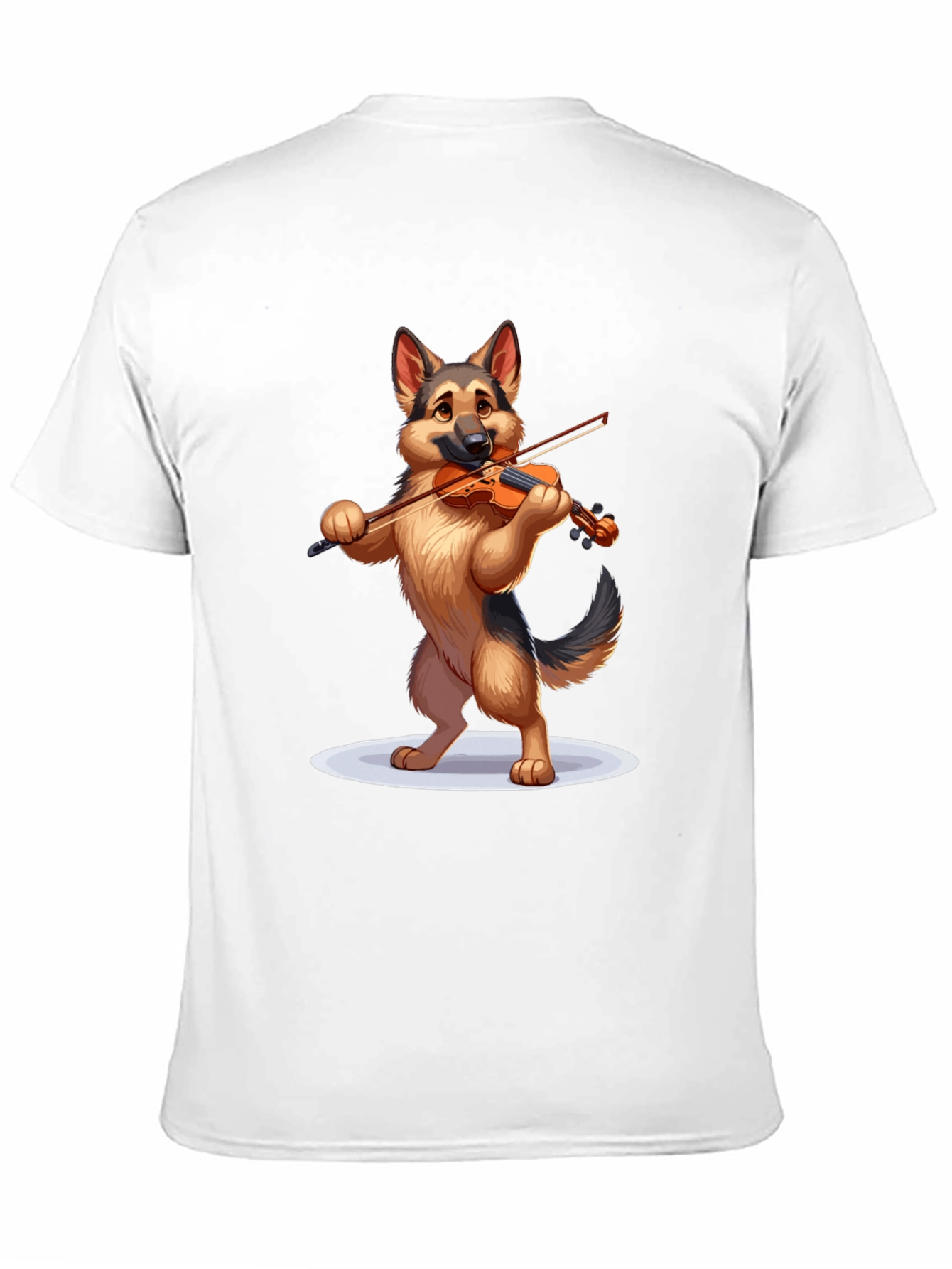Dog Playing Violin Graphic T-Shirt
