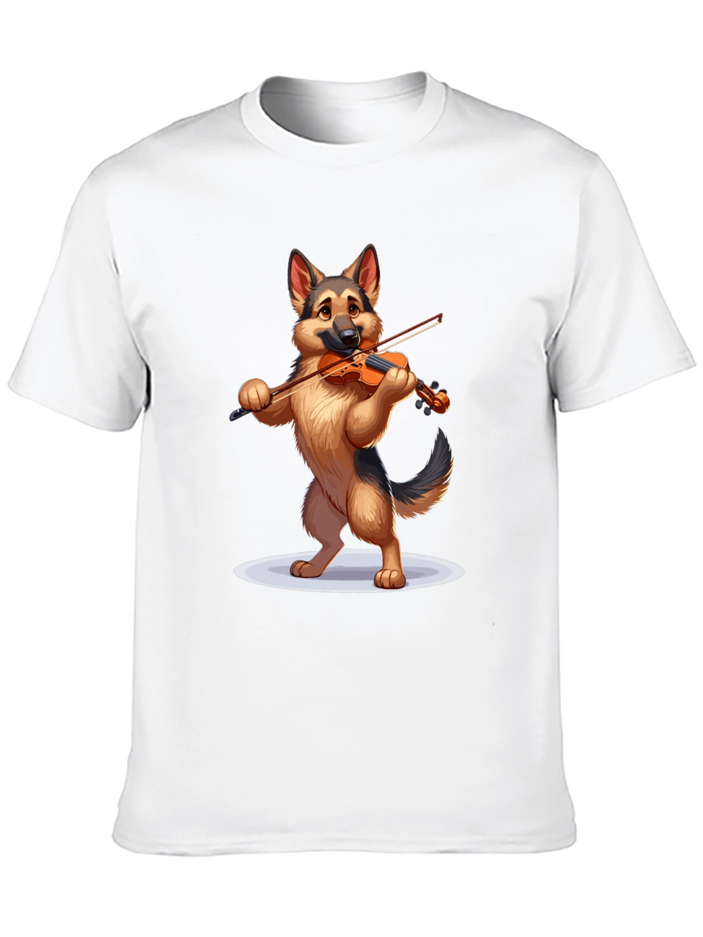 Dog Playing Violin Graphic T-Shirt