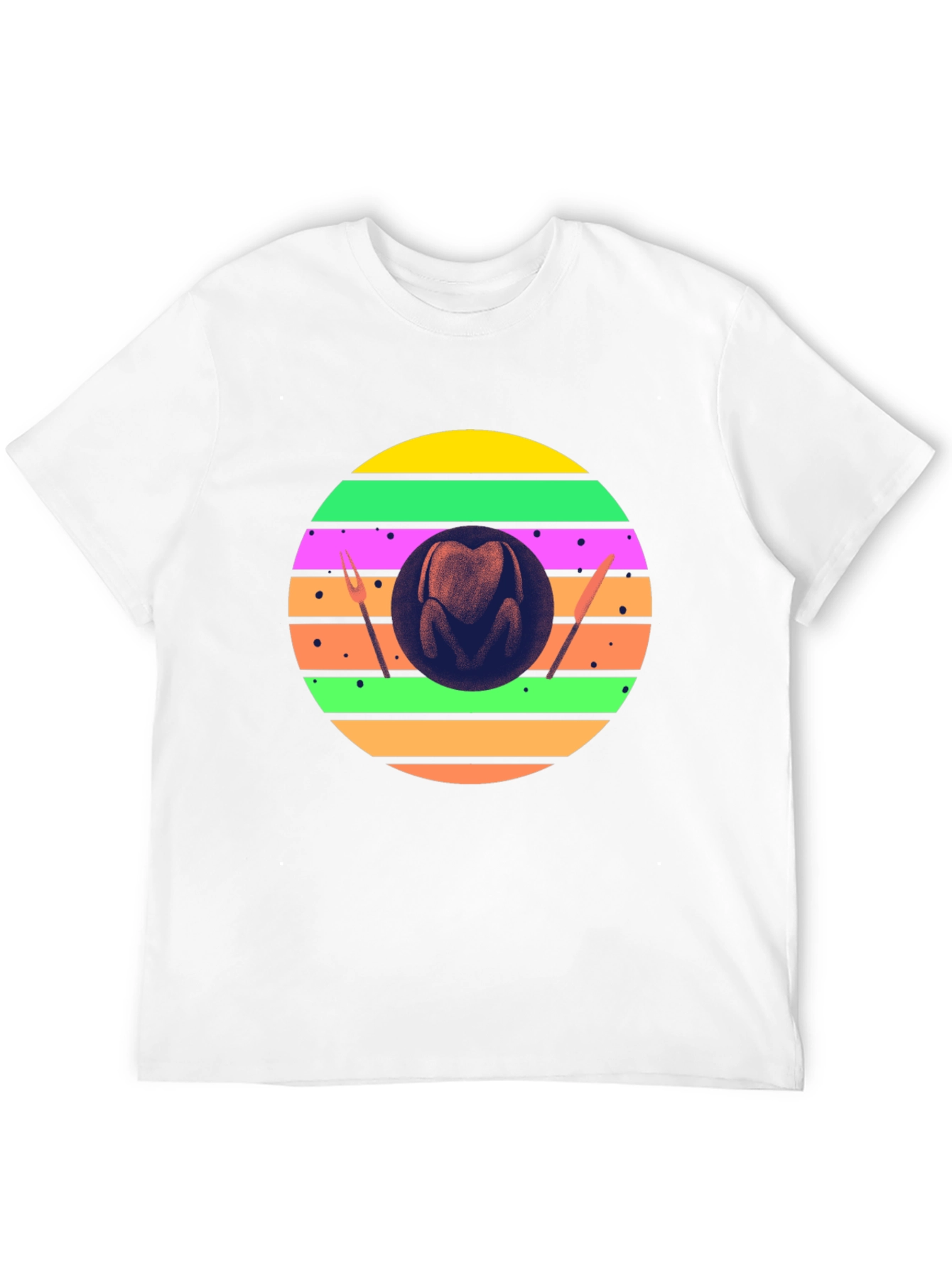 Festive Turkey T-Shirt - Retro Thanksgiving Style