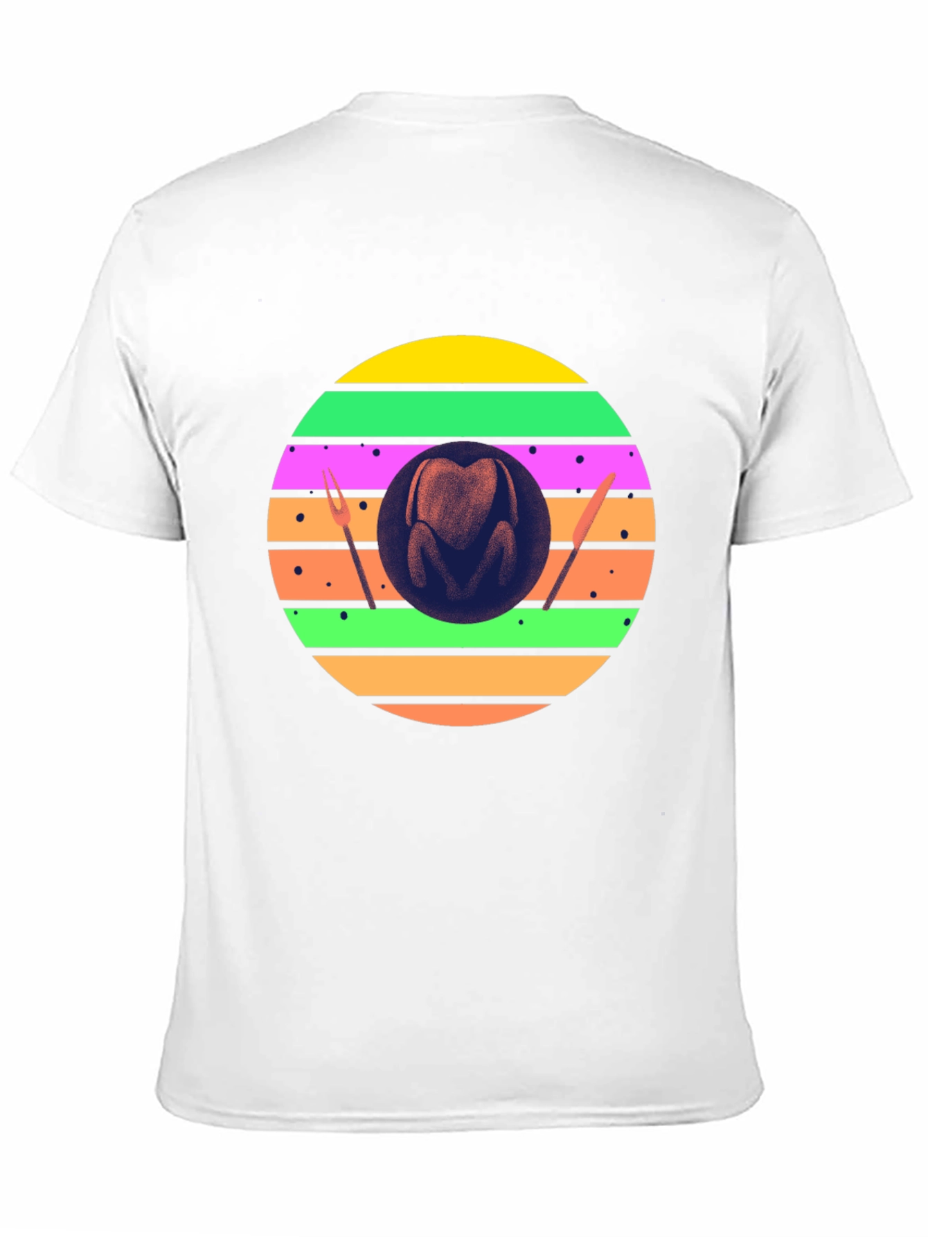 Festive Turkey T-Shirt - Retro Thanksgiving Style