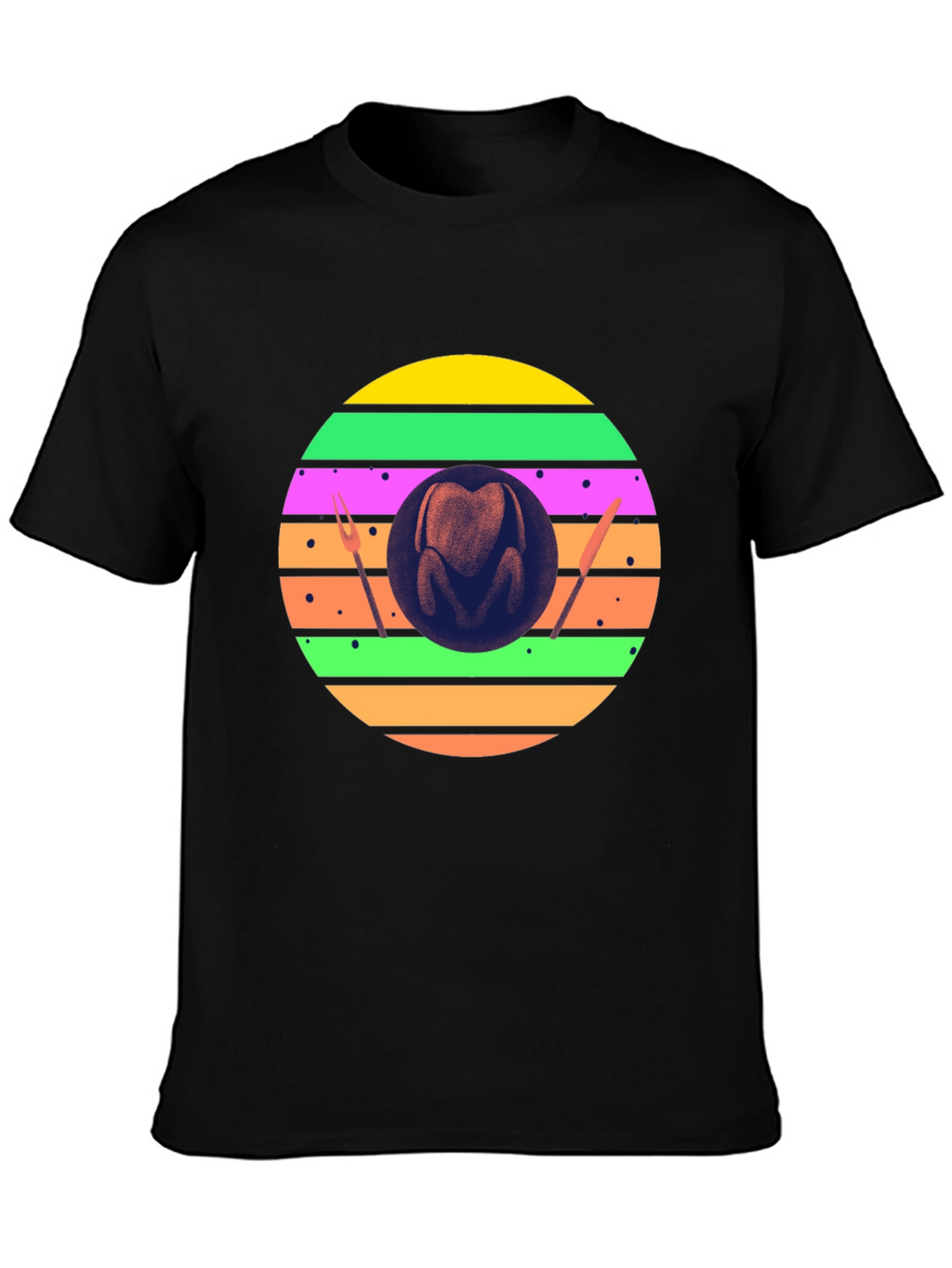 Festive Turkey T-Shirt - Retro Thanksgiving Style