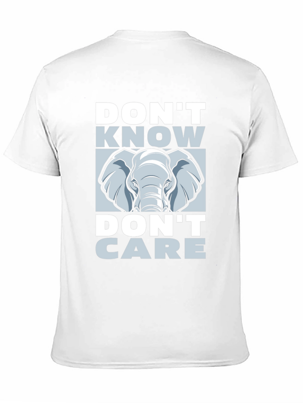 Dont Know Dont Care Elephant Graphic Tee