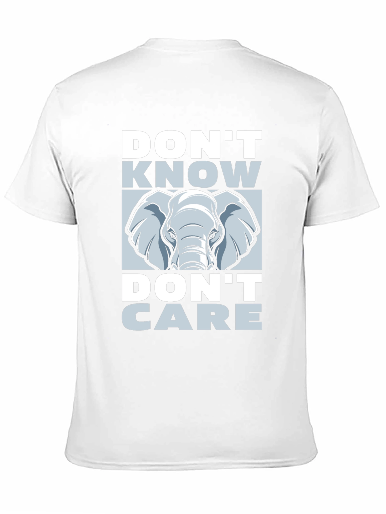 Dont Know Dont Care Elephant Graphic Tee