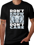 Dont Know Dont Care Elephant Graphic Tee