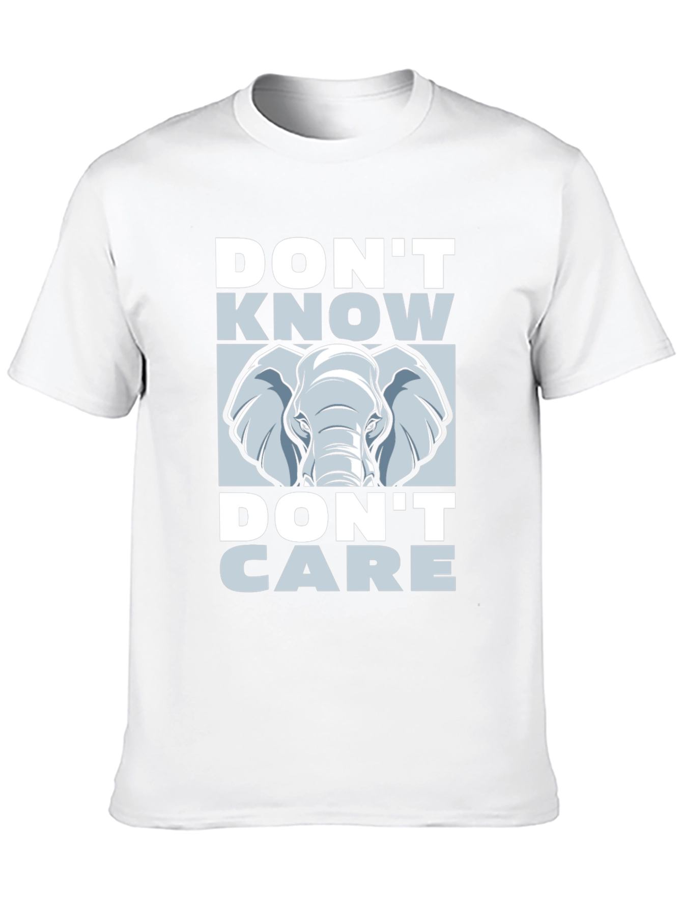 Dont Know Dont Care Elephant Graphic Tee