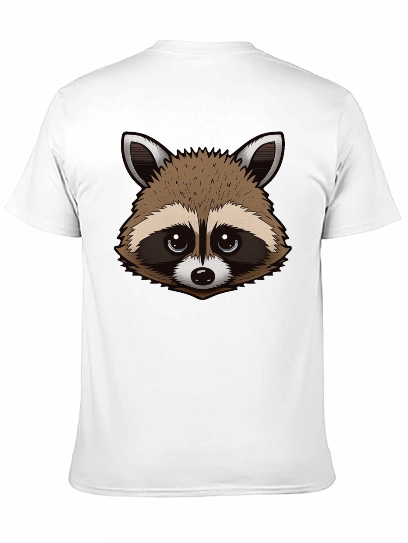 Raccoon Graphic Tee - Black Cotton