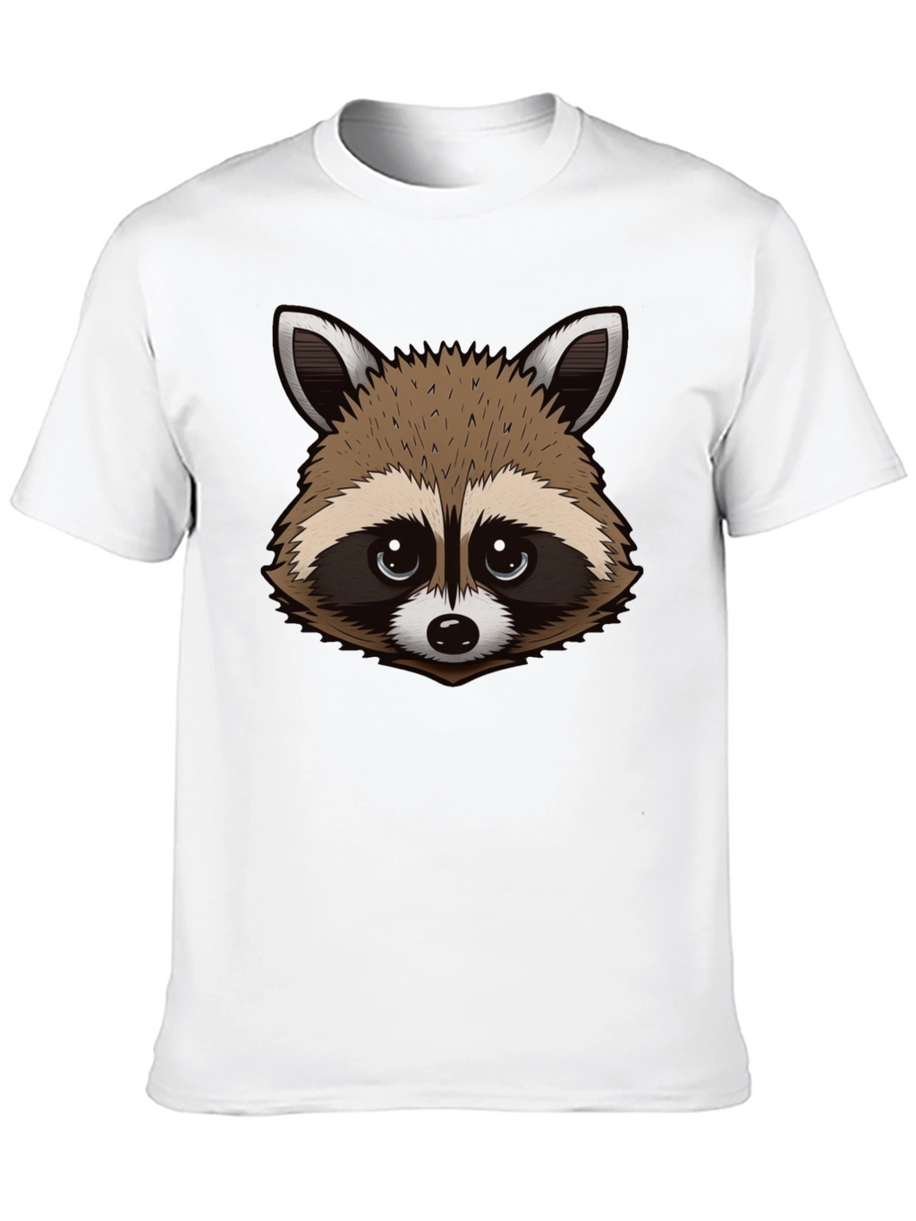 Raccoon Graphic Tee - Black Cotton
