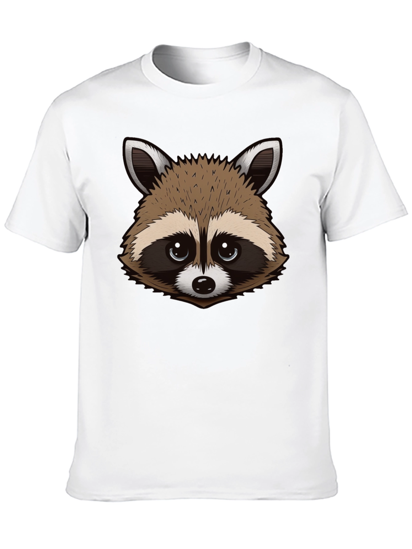 Raccoon Graphic Tee - Black Cotton