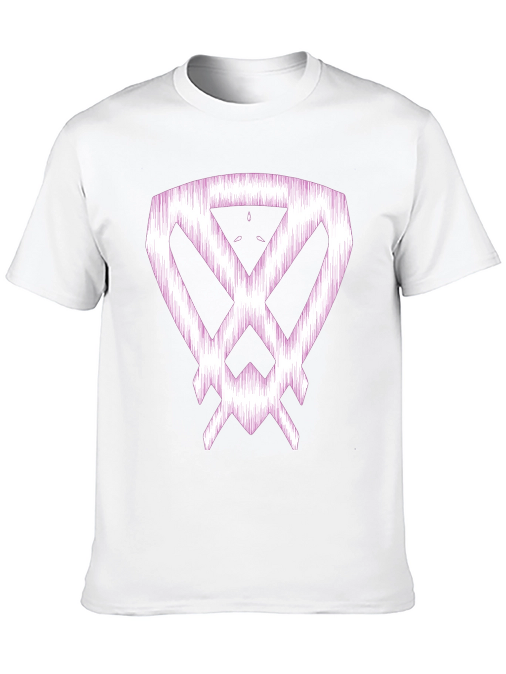 Abstract Graphic Print Black Cotton T-Shirt