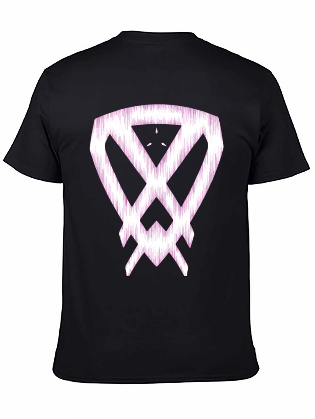 Abstract Graphic Print Black Cotton T-Shirt