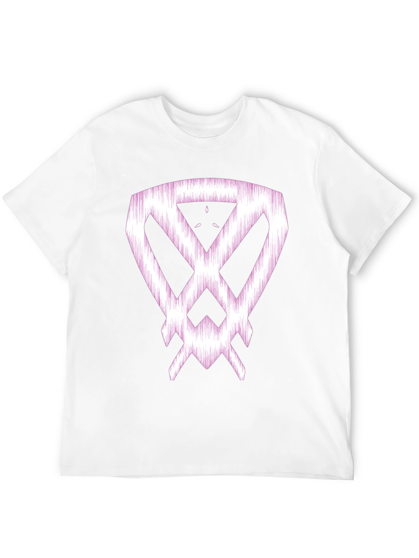 Abstract Graphic Print Black Cotton T-Shirt