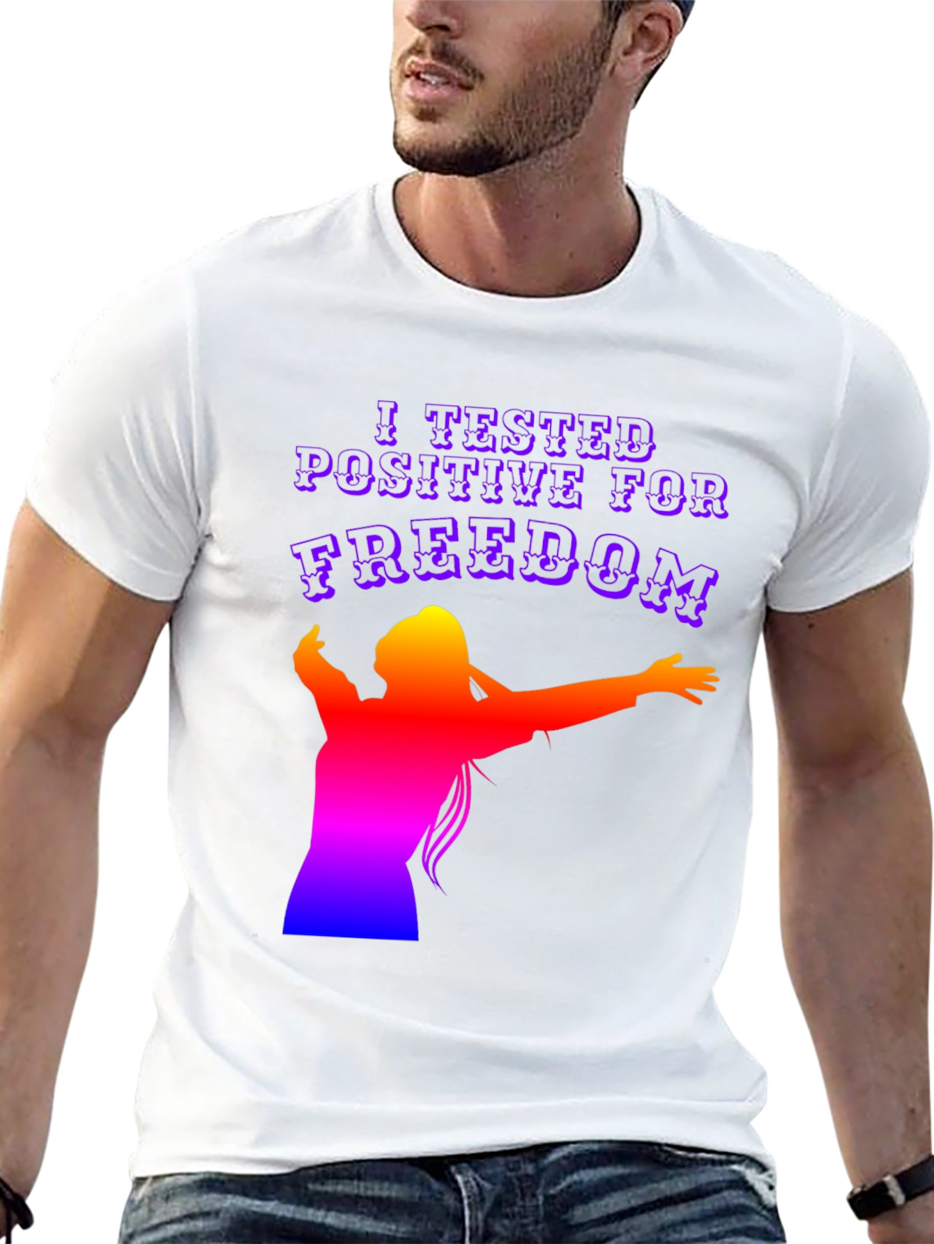 I Tested Positive for Freedom Graphic T-Shirt