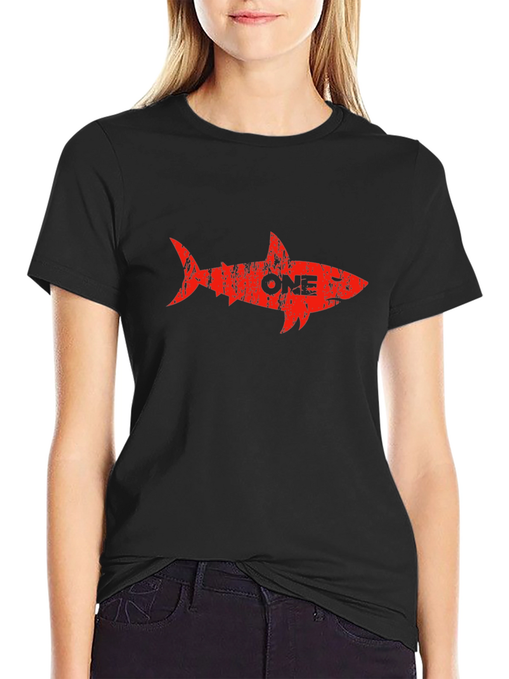 Red Shark ONE Black T-Shirt
