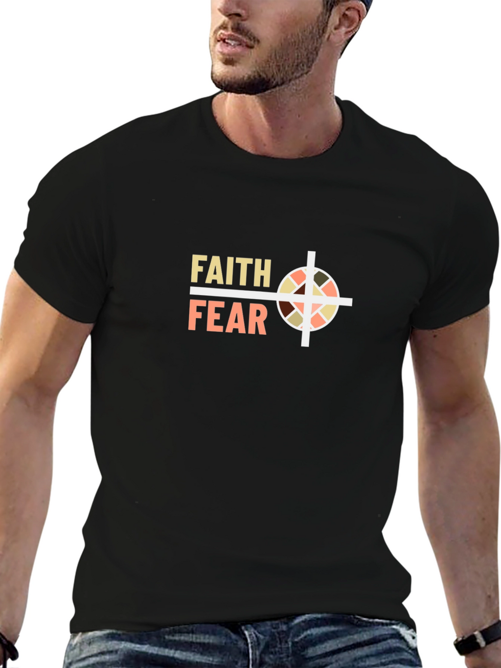 Faith Over Fear Graphic Tee - Unisex Black T-Shirt