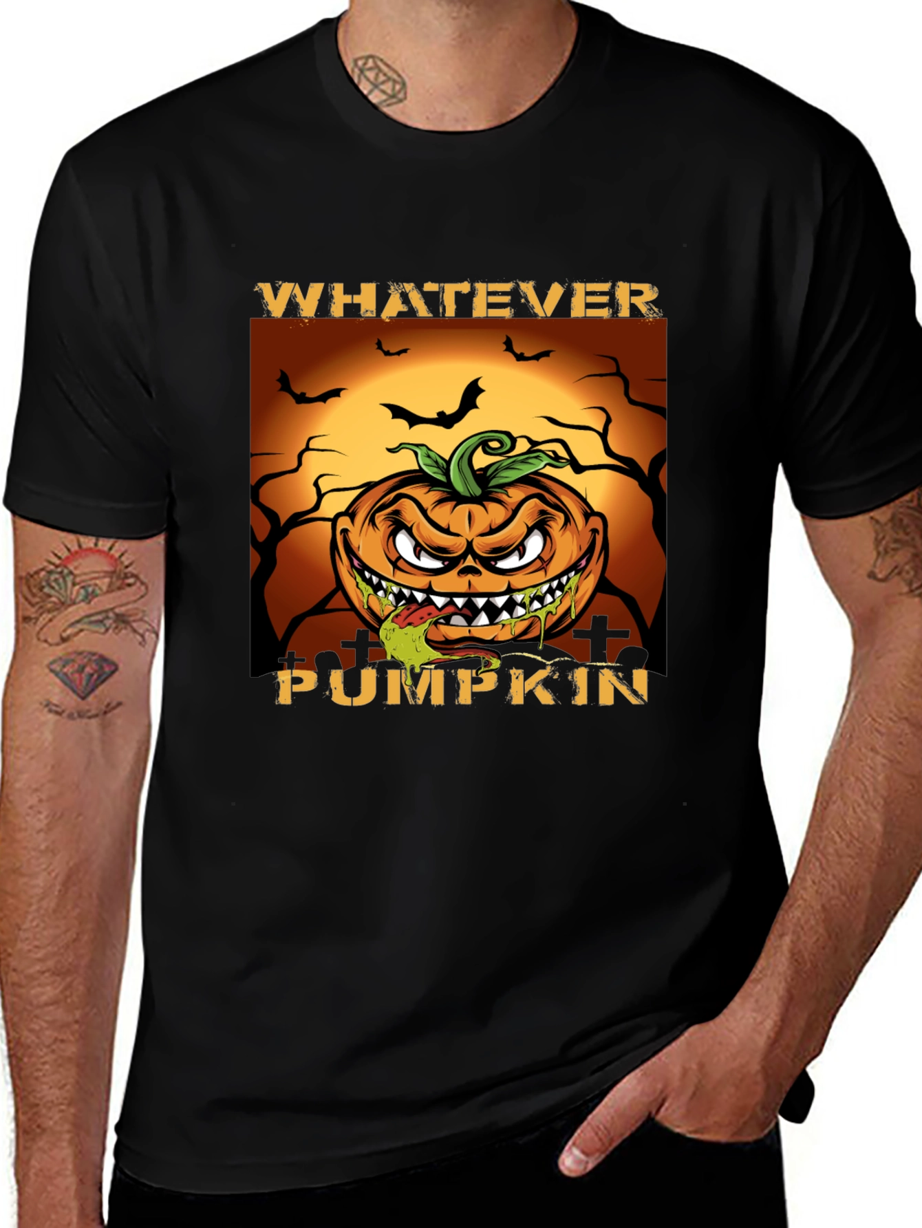 Whatever Pumpkin Graphic Tee