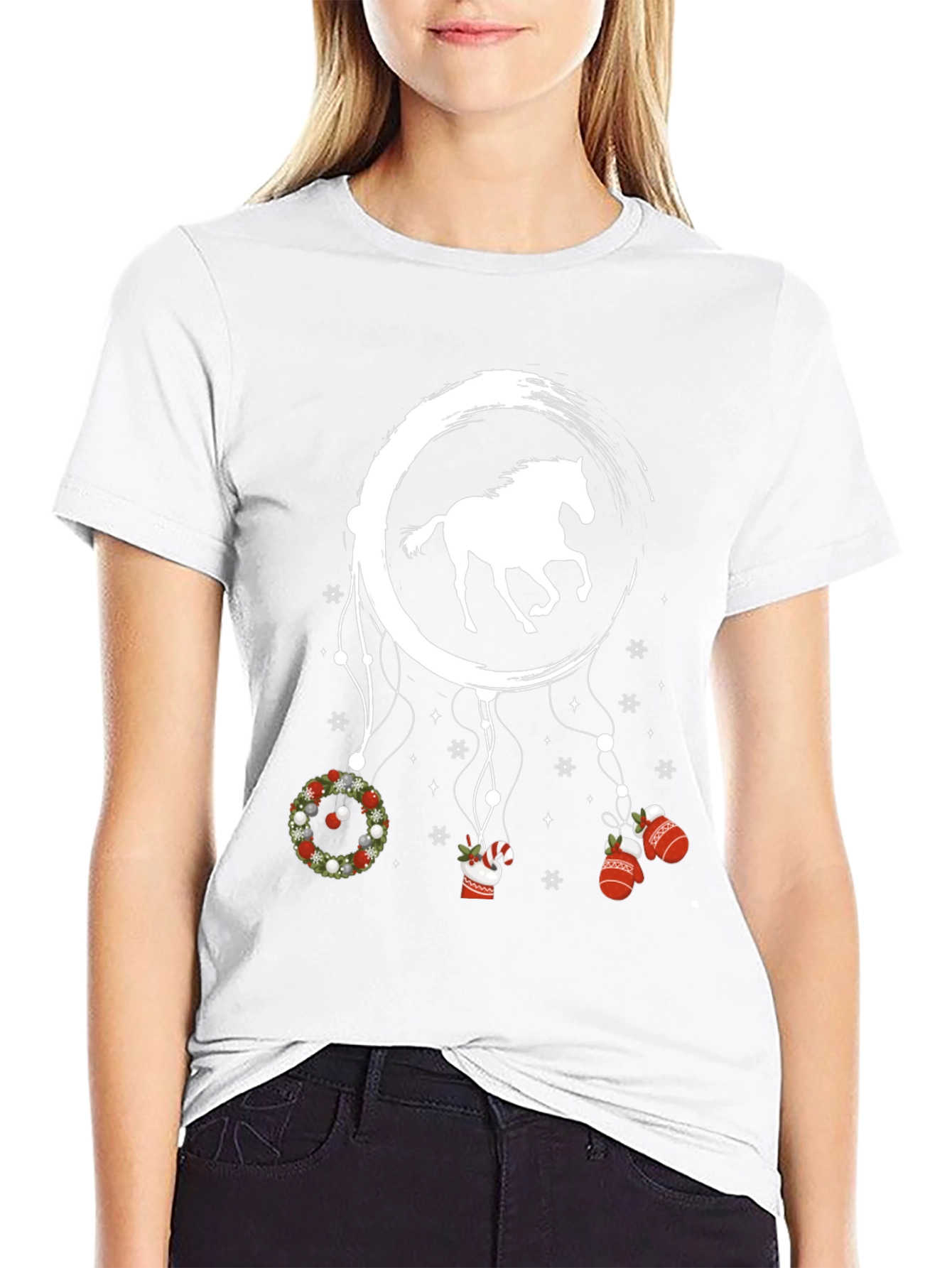 Horse Dreamcatcher Christmas T-Shirt