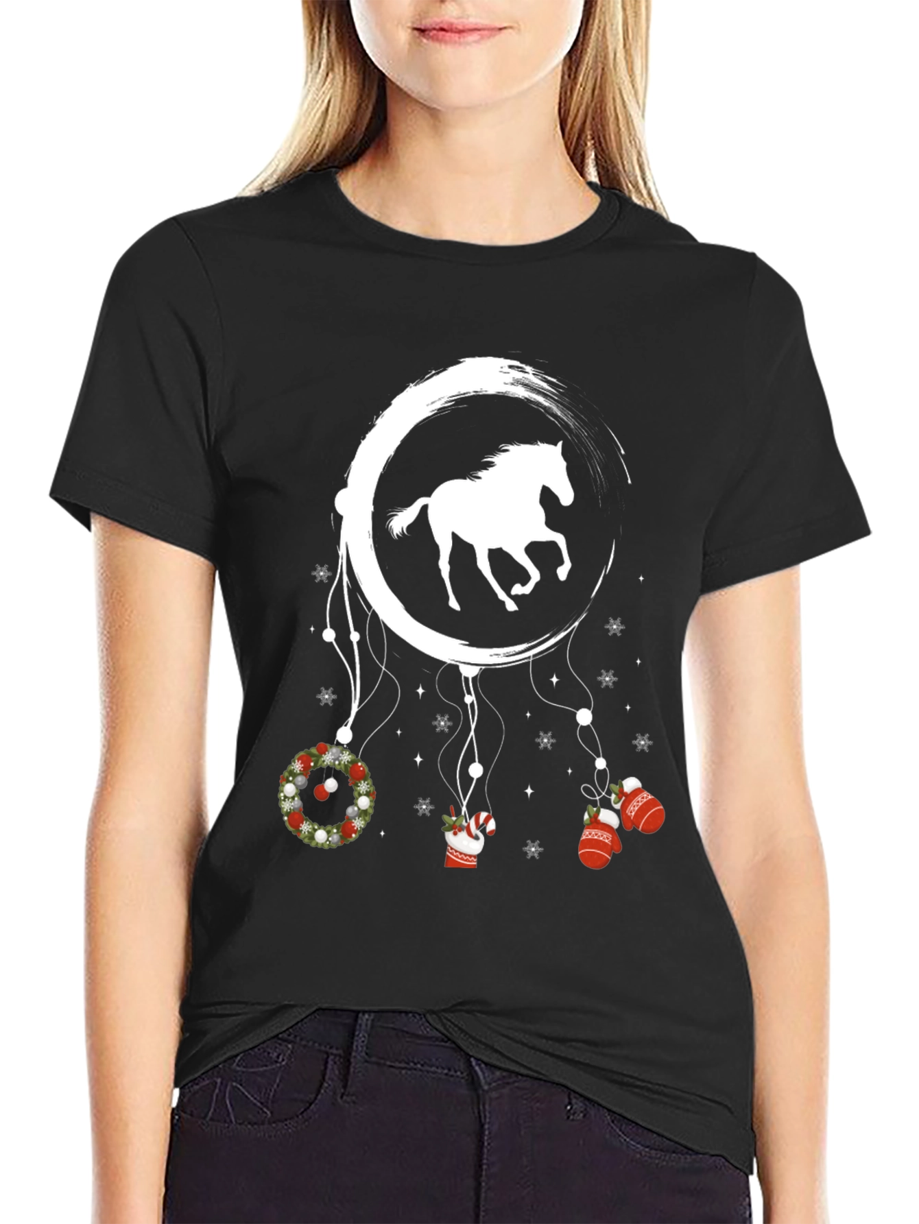 Horse Dreamcatcher Christmas T-Shirt