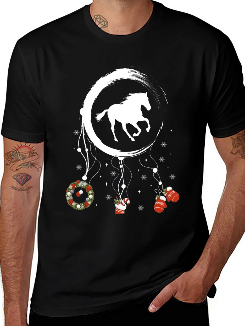Horse Dreamcatcher Christmas T-Shirt