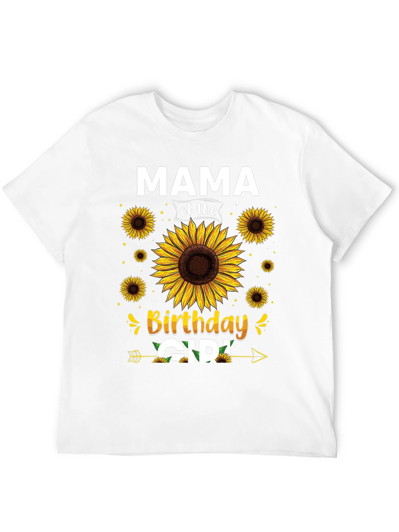 Mama of the Birthday Girl Sunflower Graphic Tee