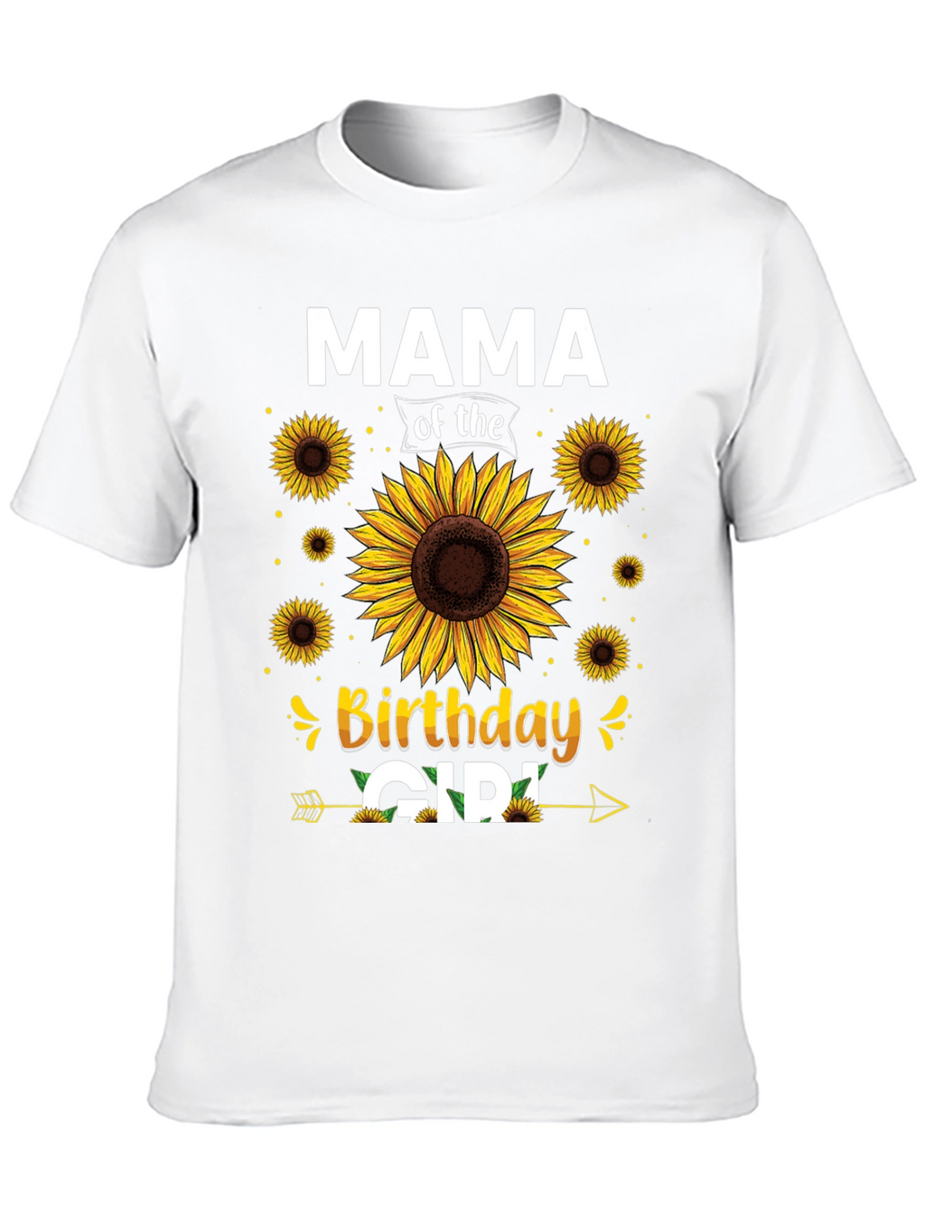 Mama of the Birthday Girl Sunflower Graphic Tee