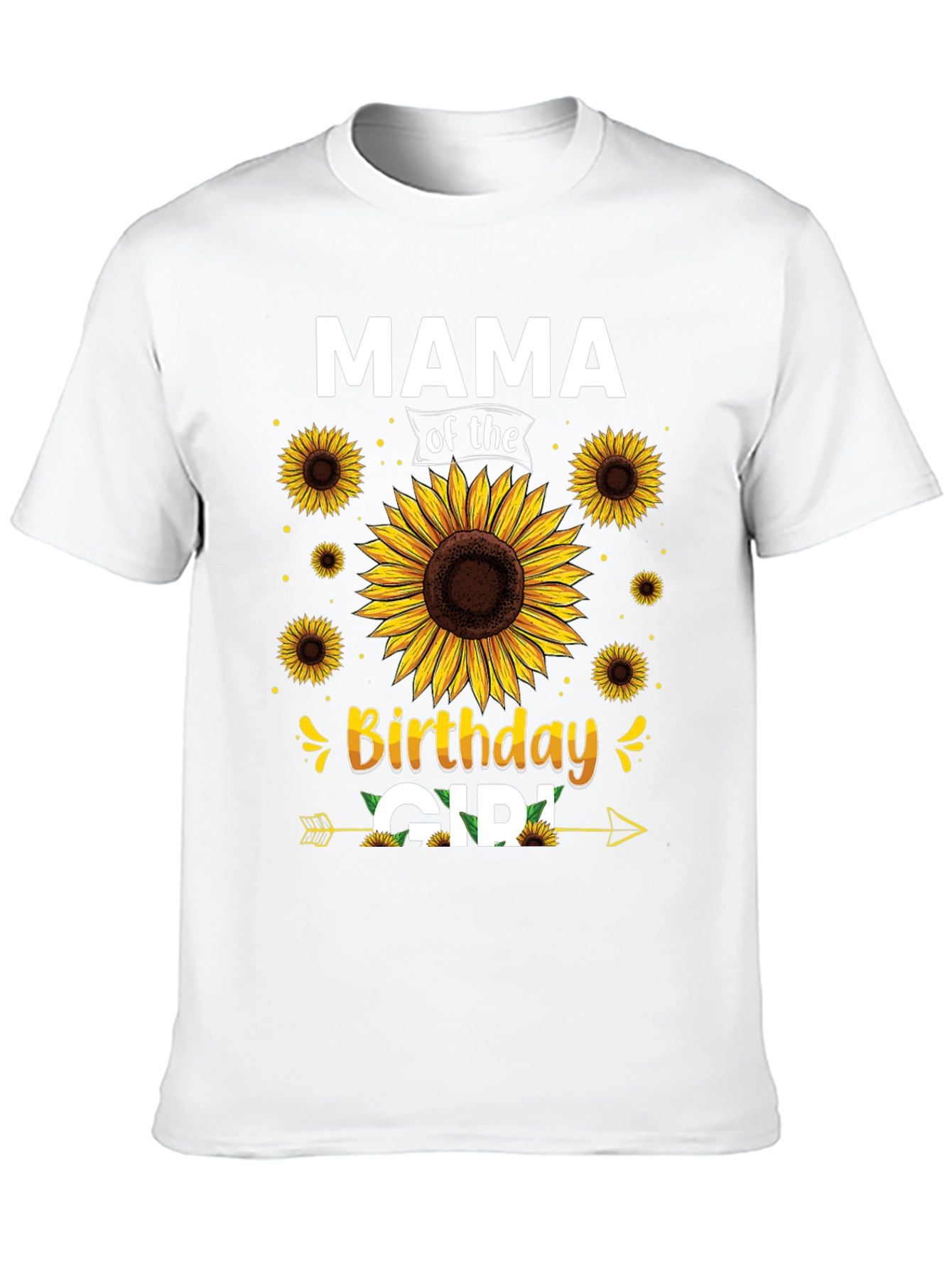 Mama of the Birthday Girl Sunflower Graphic Tee