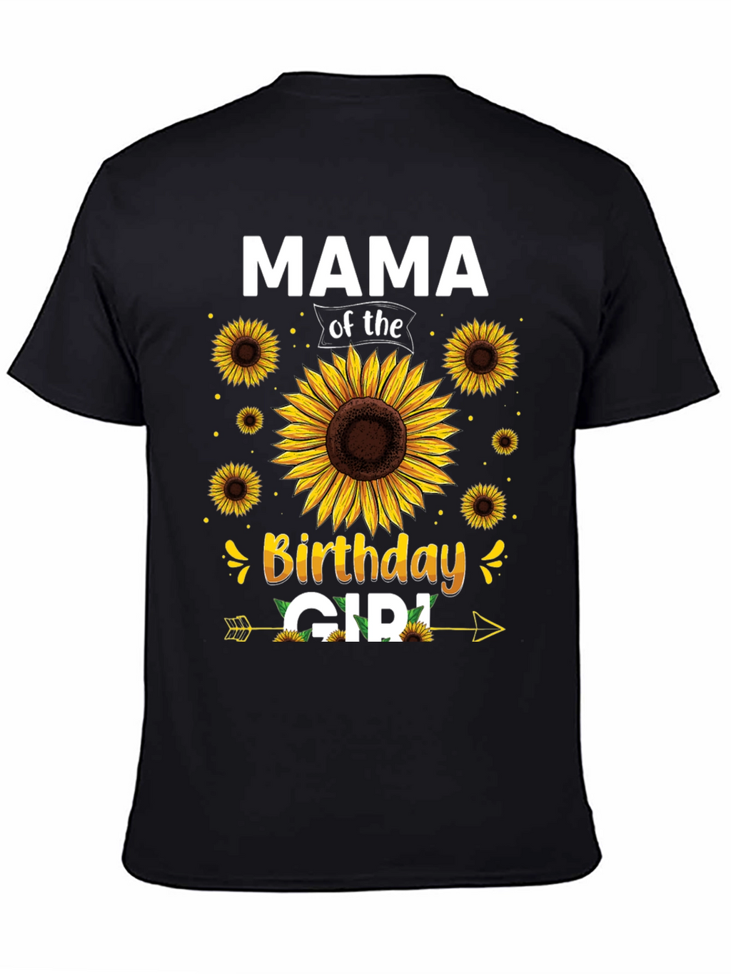 Mama of the Birthday Girl Sunflower Graphic Tee