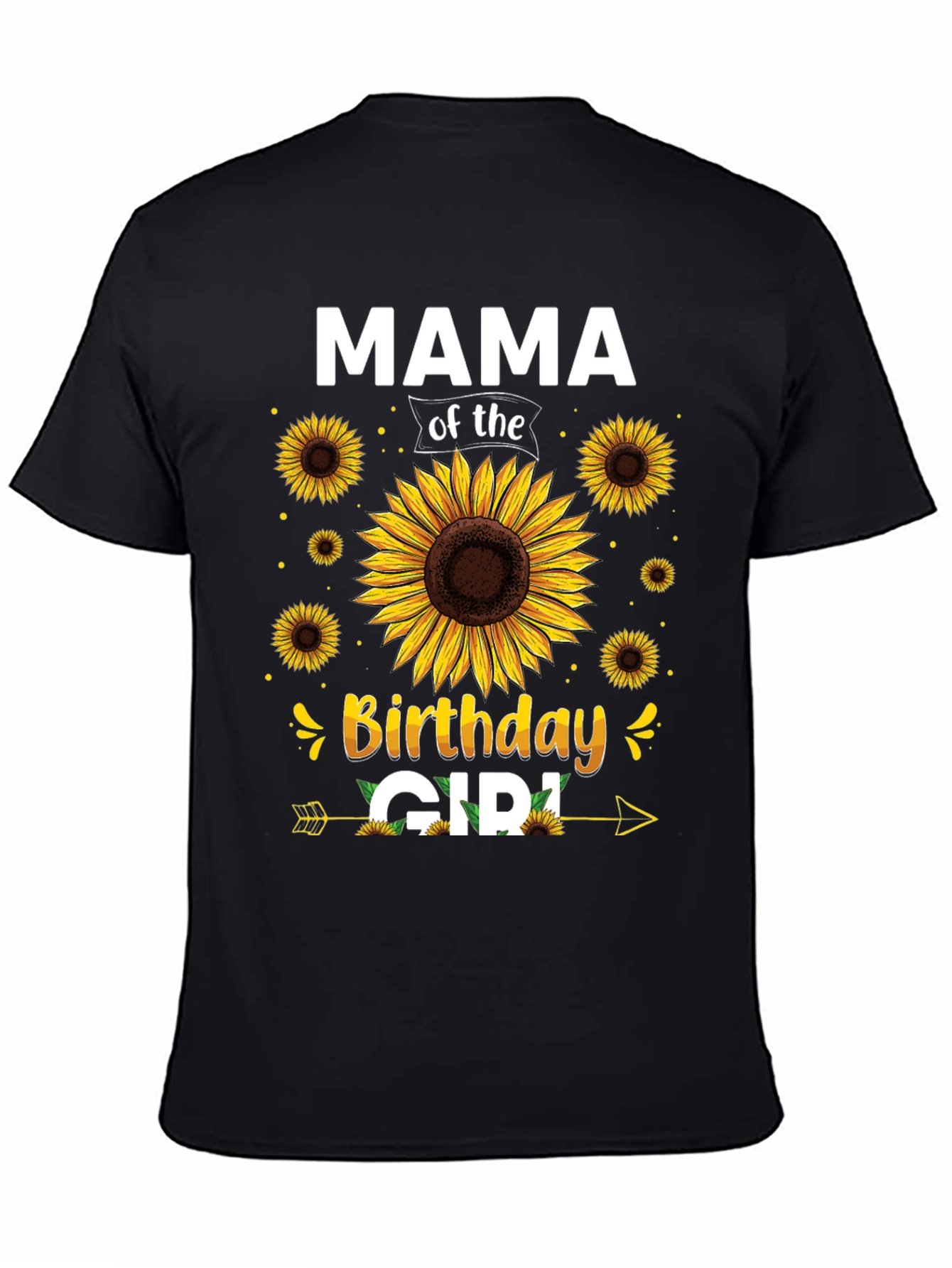 Mama of the Birthday Girl Sunflower Graphic Tee
