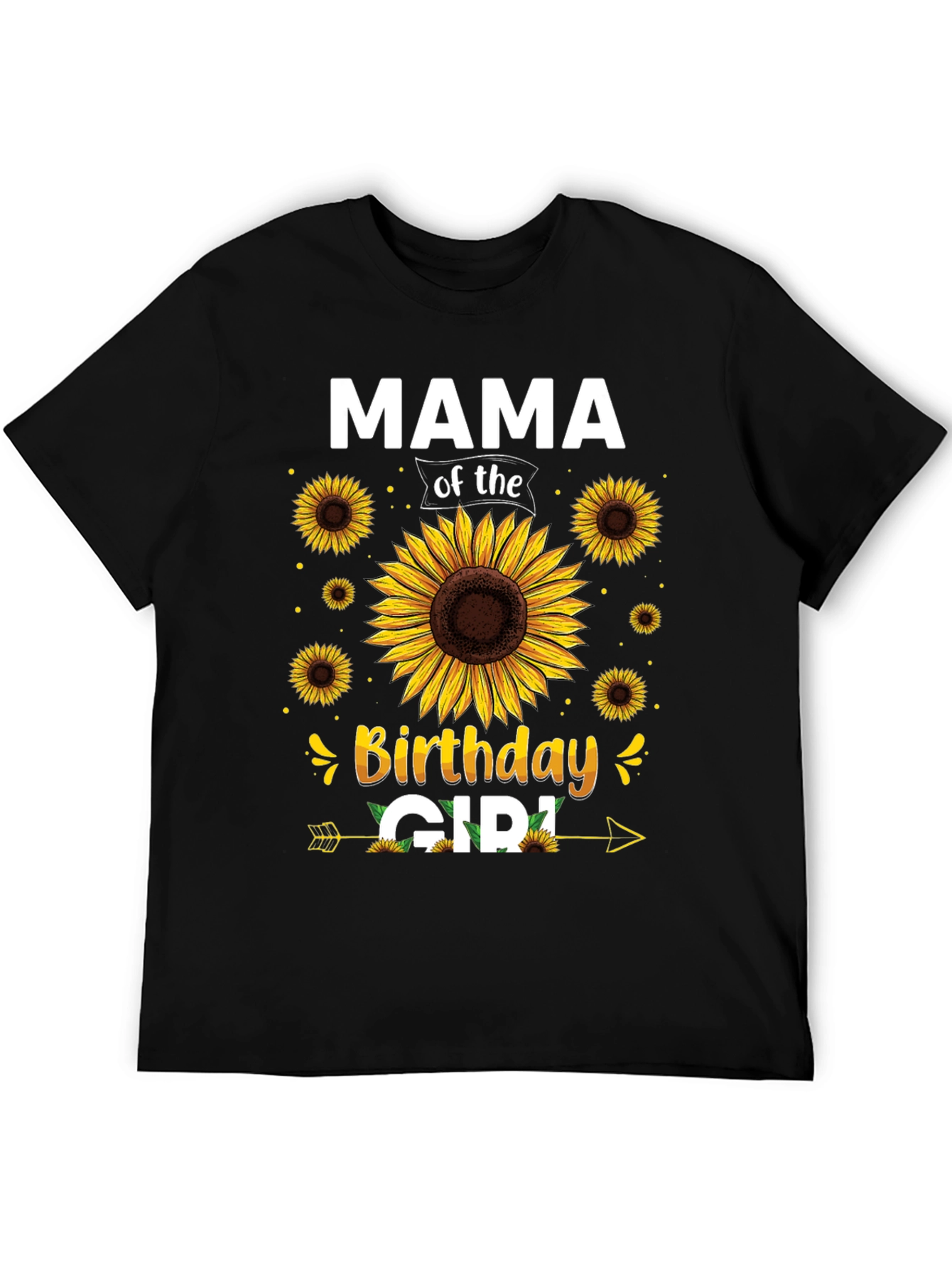 Mama of the Birthday Girl Sunflower Graphic Tee