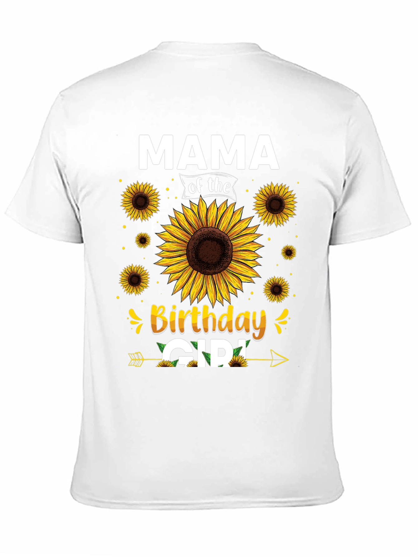 Mama of the Birthday Girl Sunflower Graphic Tee