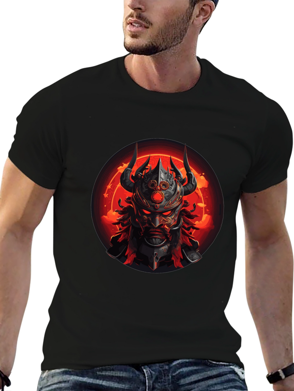 Warrior Graphic Tee - Mens Black T-Shirt