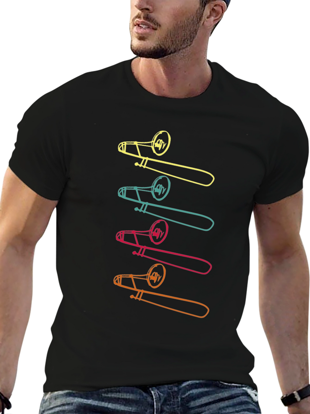 Funky Trombone Graphic Tee
