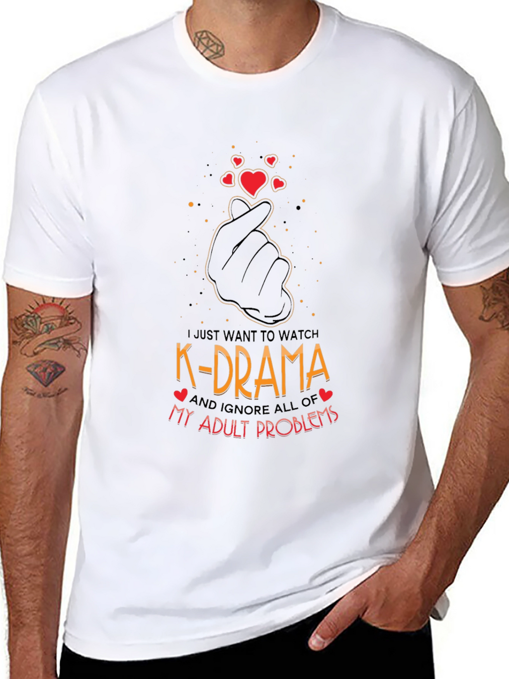 K-Drama Lover T-Shirt - Ignore Adult Problems!