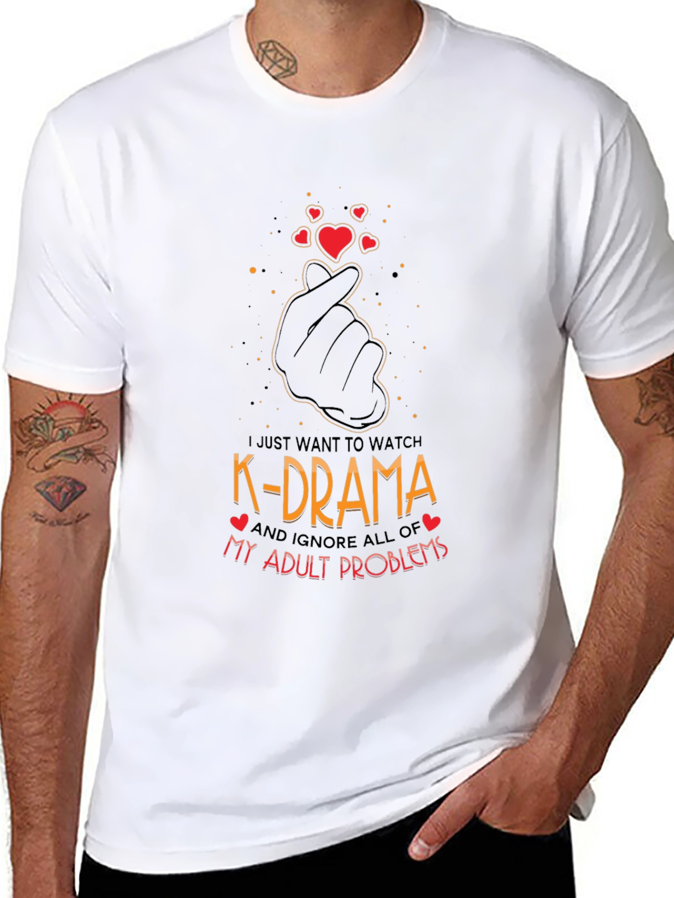 K-Drama Lover T-Shirt - Ignore Adult Problems!