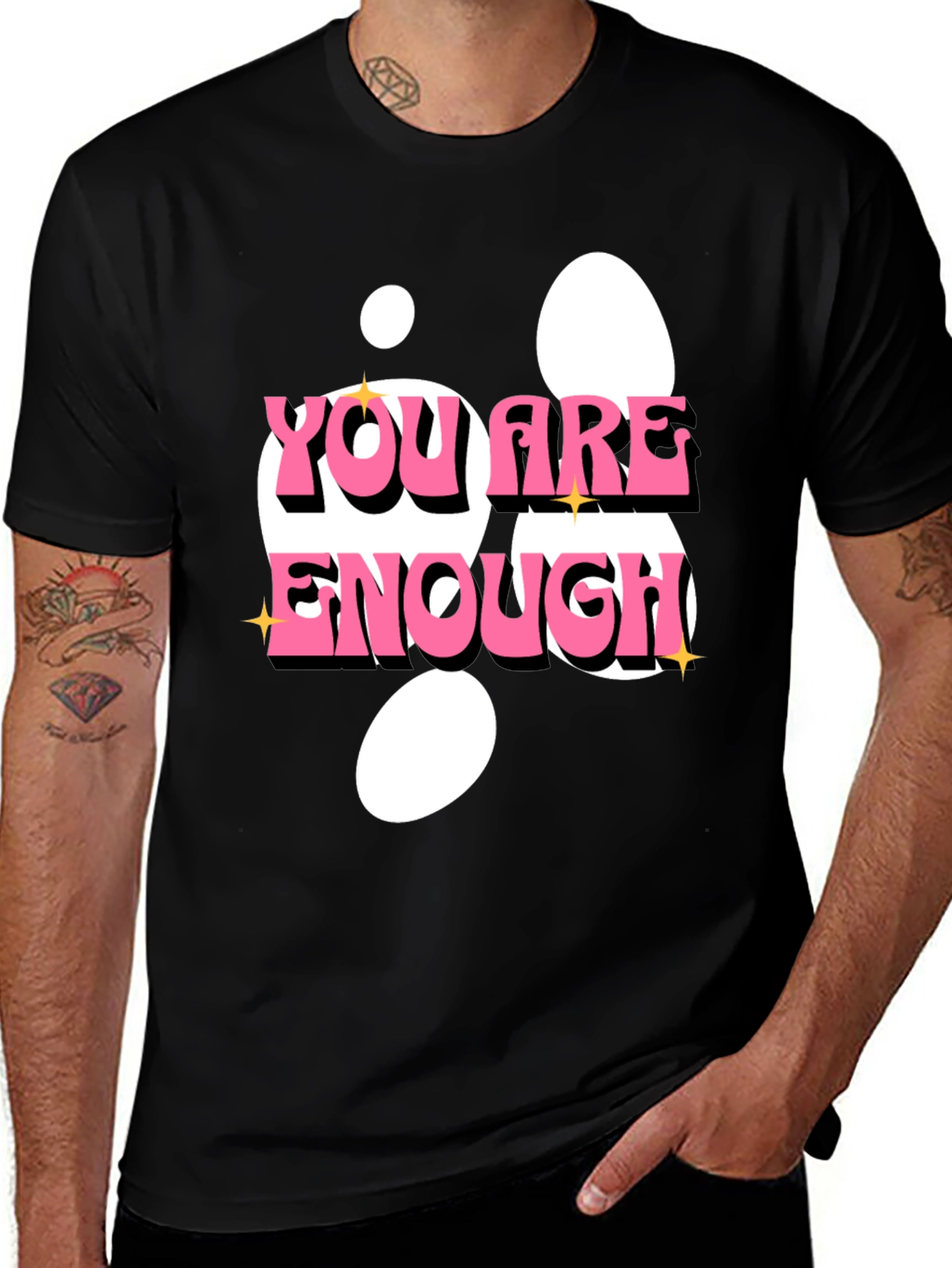 You Are Enough Graphic T-Shirt - Trendy Positive Message Tee