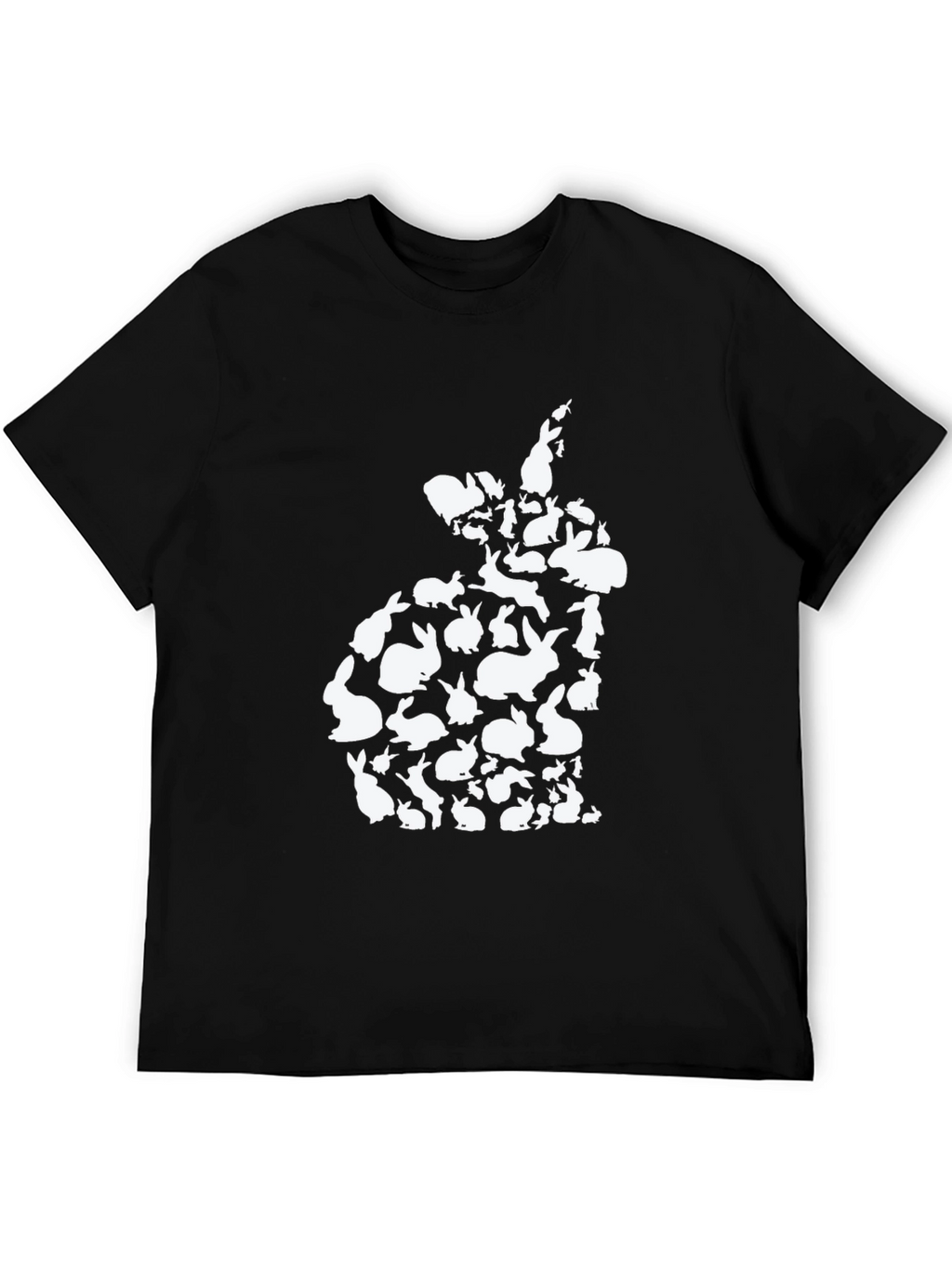 Bunny Rabbit Silhouette T-Shirt - Easter Cute Tee