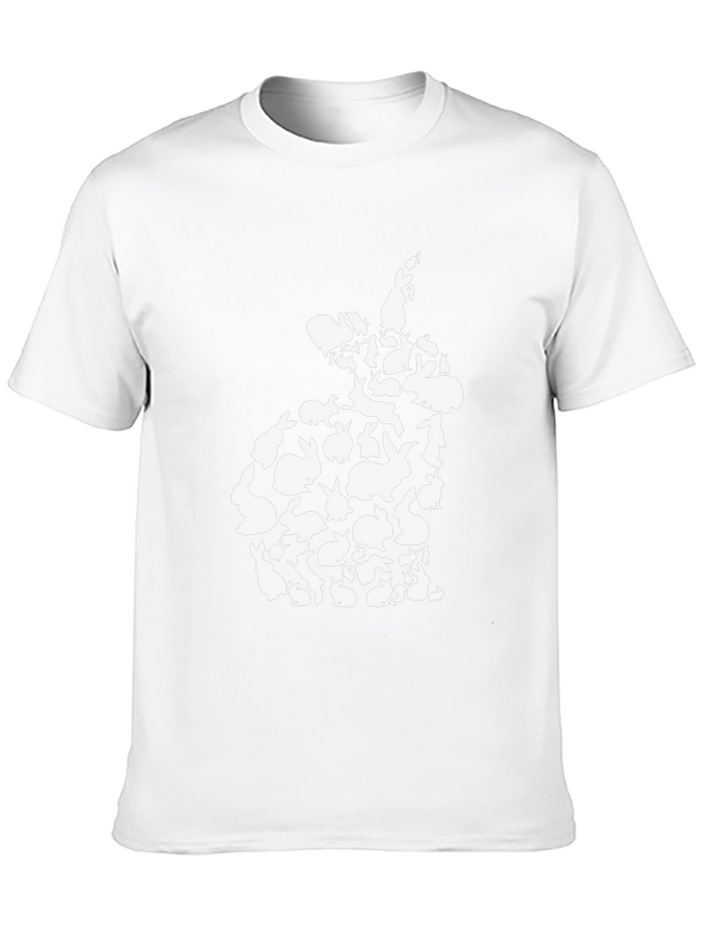 Bunny Rabbit Silhouette T-Shirt - Easter Cute Tee