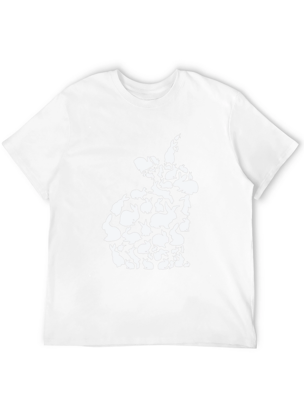 Bunny Rabbit Silhouette T-Shirt - Easter Cute Tee
